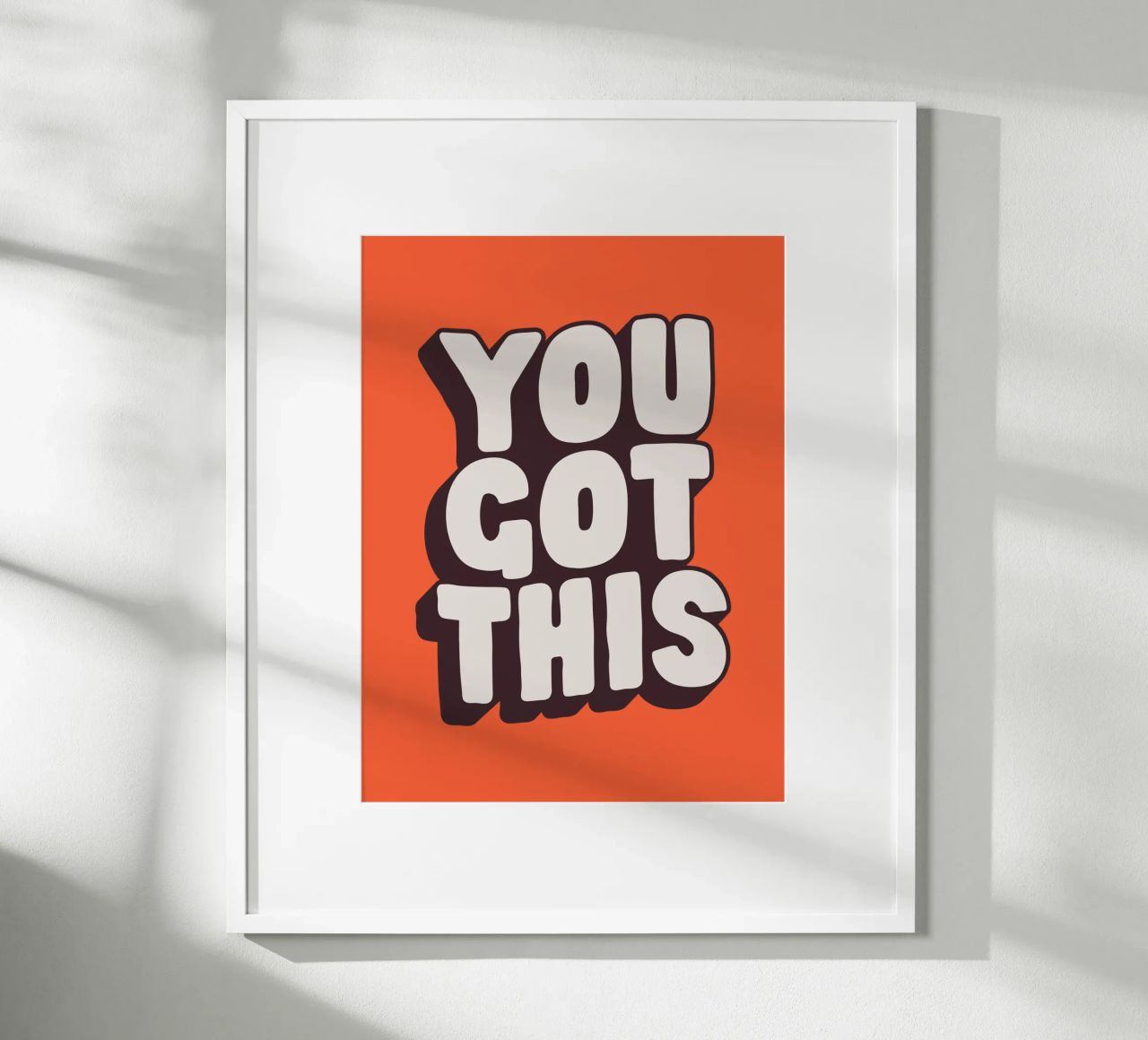 Impression Typographique Motivationnelle Noir Blanc Rouge poster de THE MOTIVATED TYPE