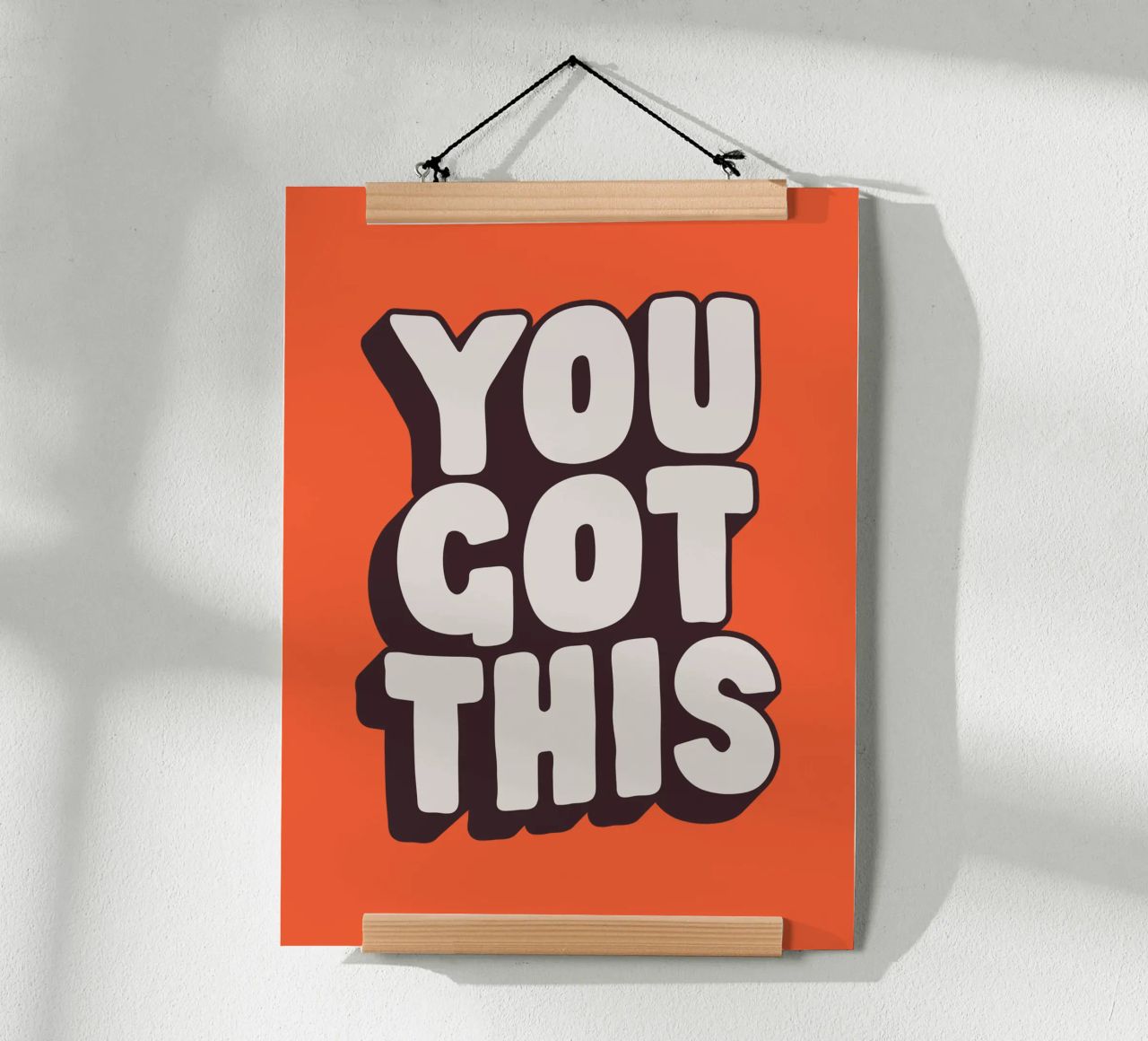 Impression Typographique Motivationnelle Noir Blanc Rouge poster de THE MOTIVATED TYPE