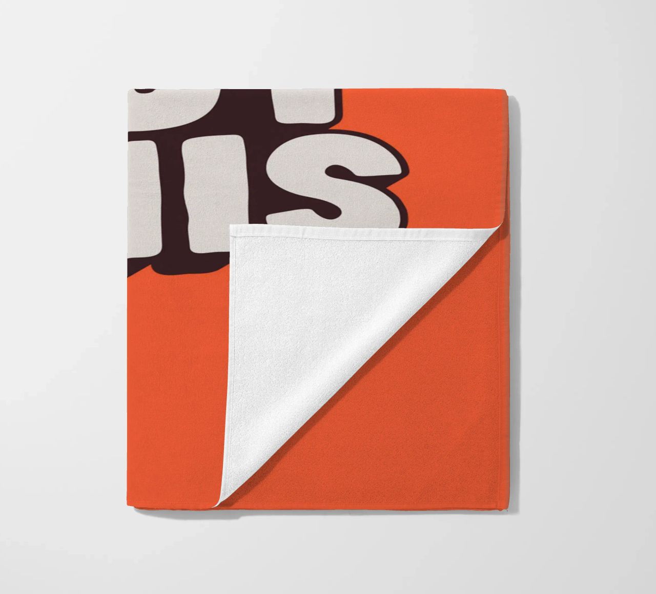 Impression Typographique Motivationnelle Noir Blanc Rouge serviette de plage de THE MOTIVATED TYPE