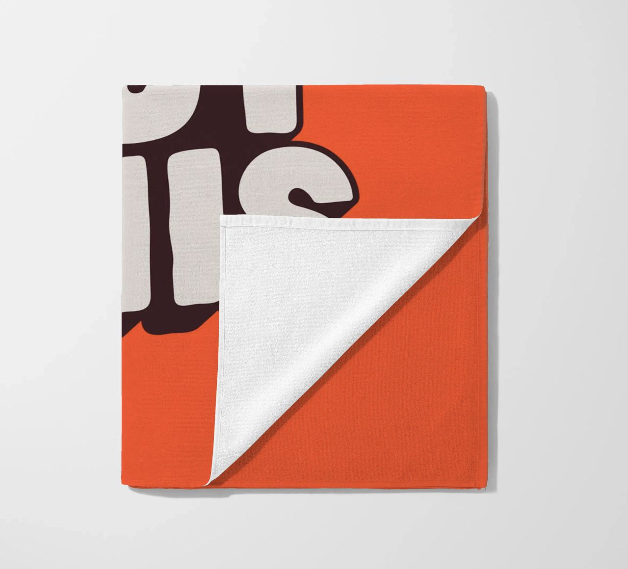 Impression Typographique Motivationnelle Noir Blanc Rouge serviette de plage de THE MOTIVATED TYPE