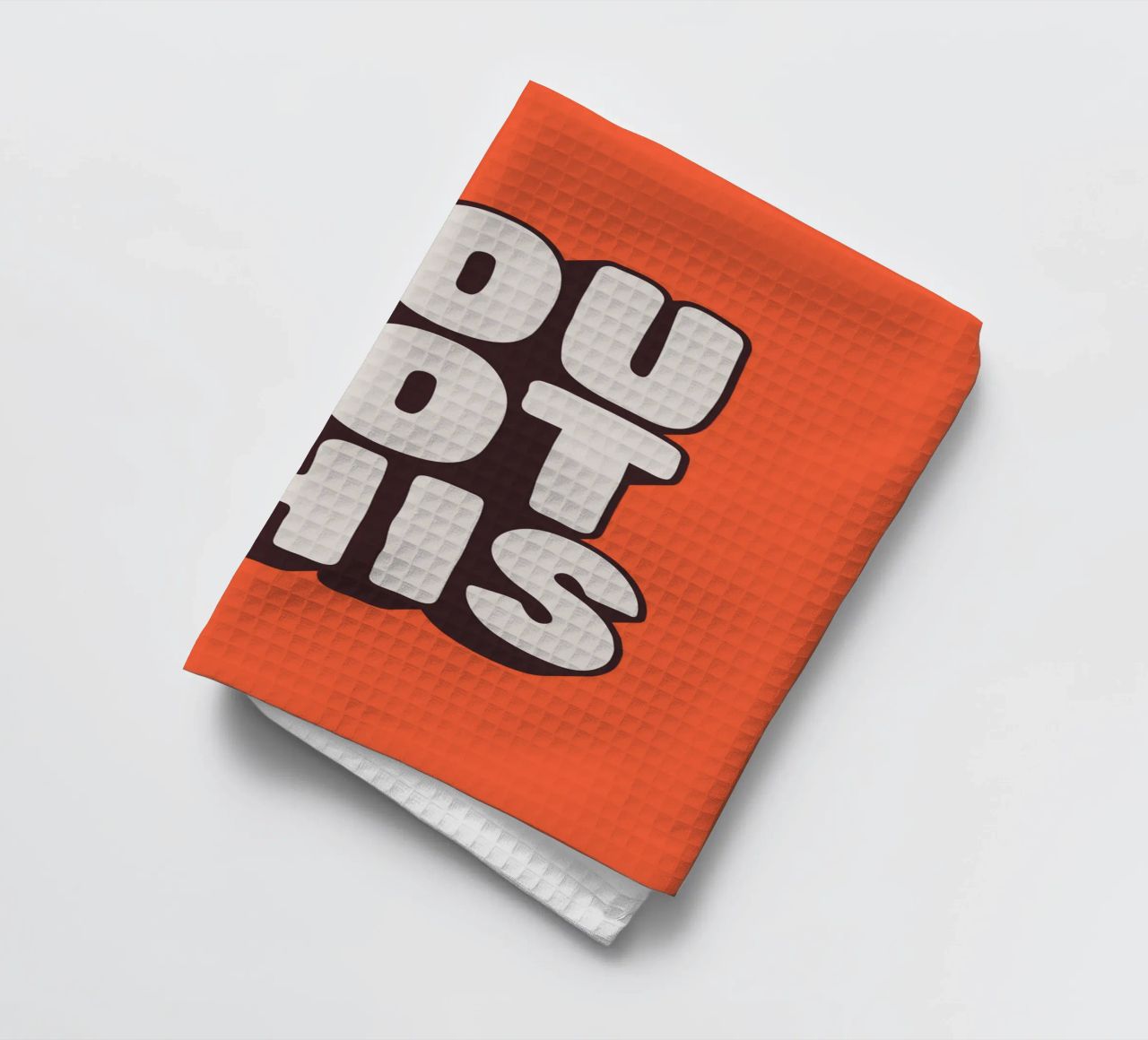 Impression Typographique Motivationnelle Noir Blanc Rouge torchon de THE MOTIVATED TYPE