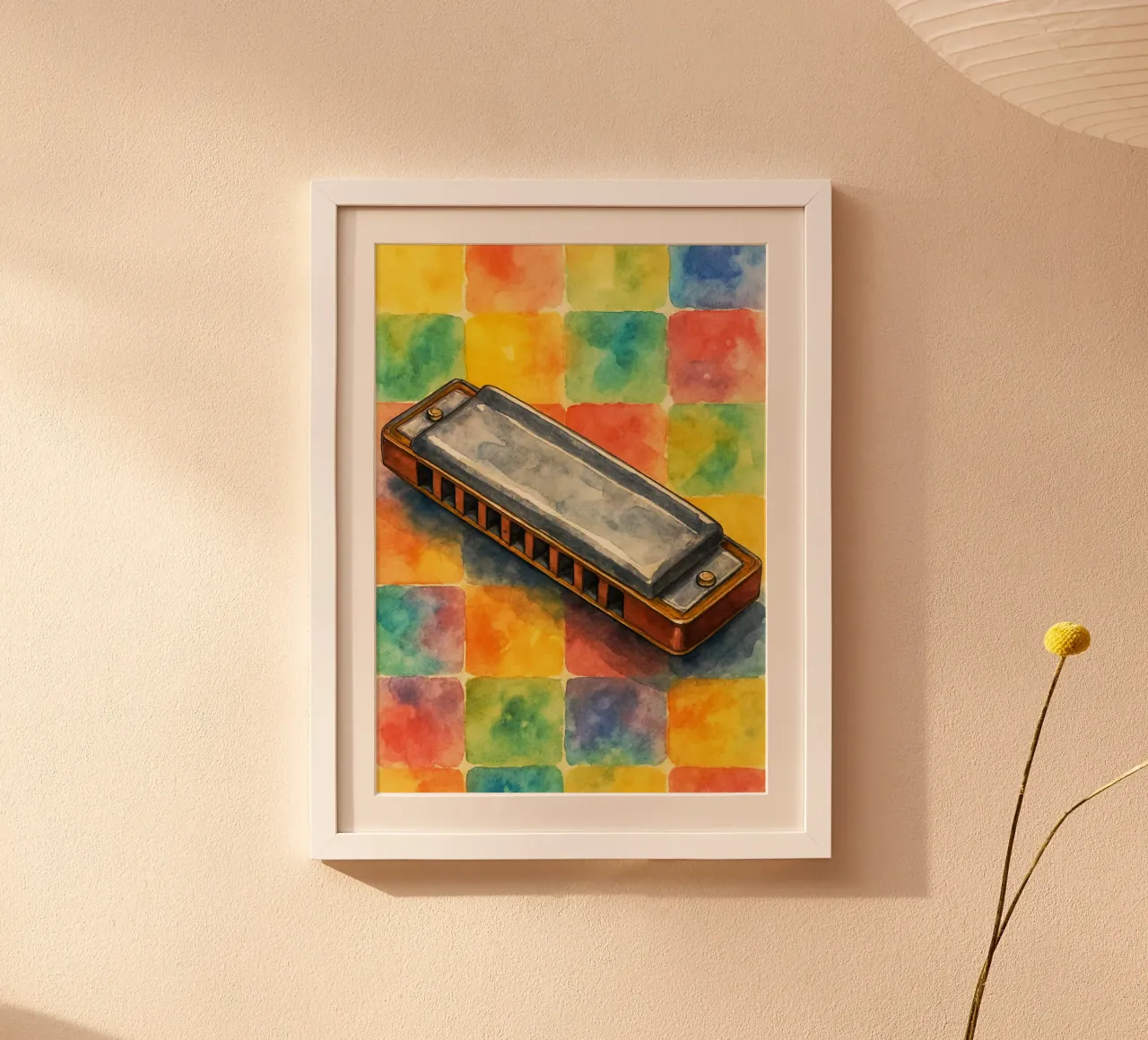 Mundharmonika Phantasie Malerei Zeichnung Kunst Poster von the gendels