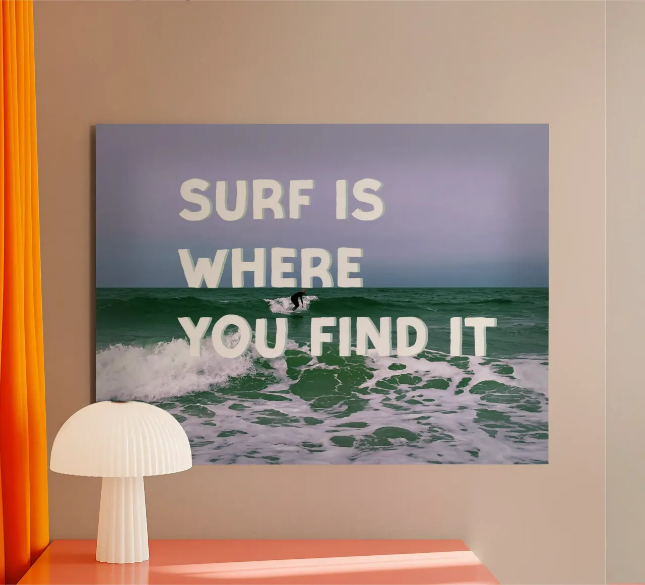 Surf is where you find it alluminio dibond da Nordic Vibes