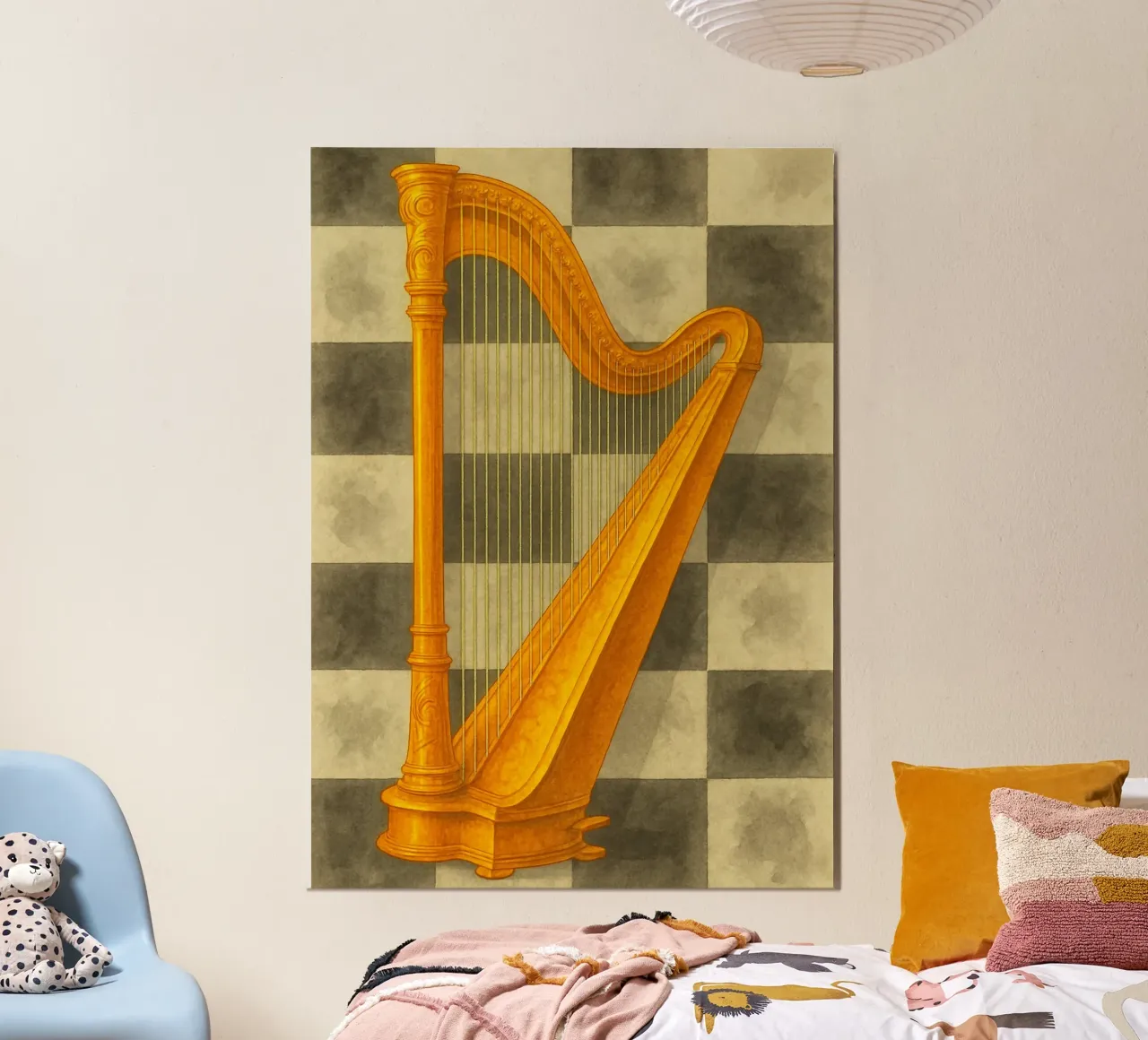 Harfe Phantasie Malerei Zeichnung Kunst Poster von the gendels
