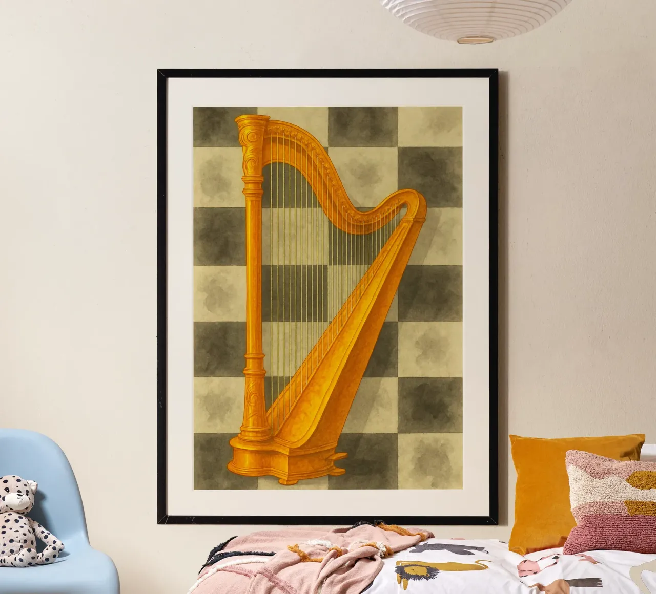 Harfe Phantasie Malerei Zeichnung Kunst Poster von the gendels