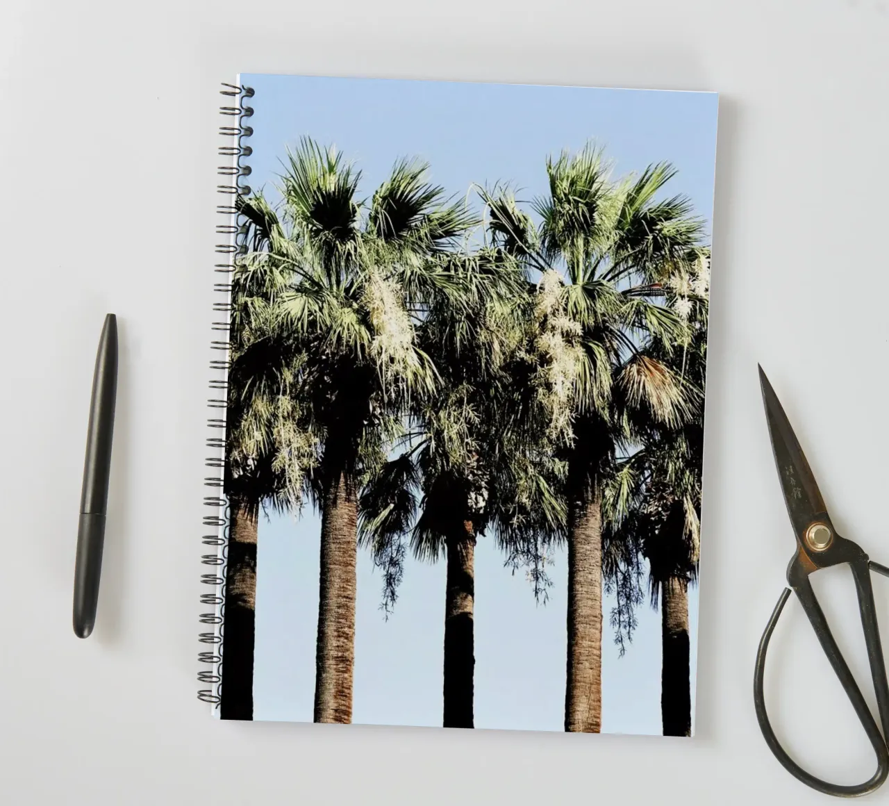 Geoffs Palm Trees spiral notebook by Babett Schultze
