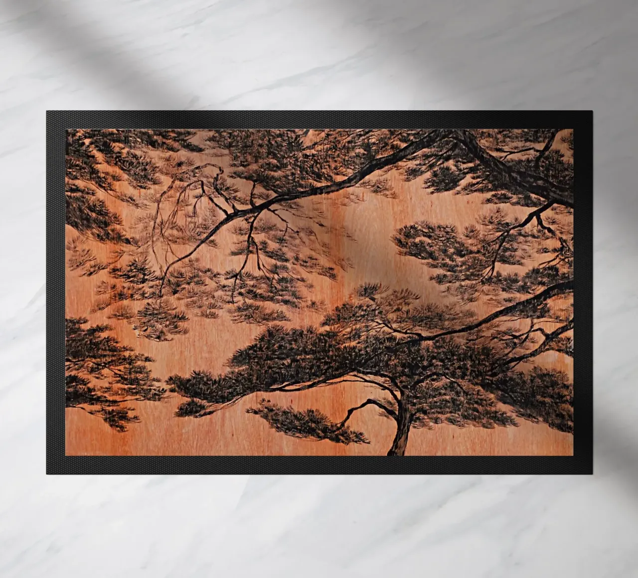 forêt de pins paillasson de Soyoung Kwon