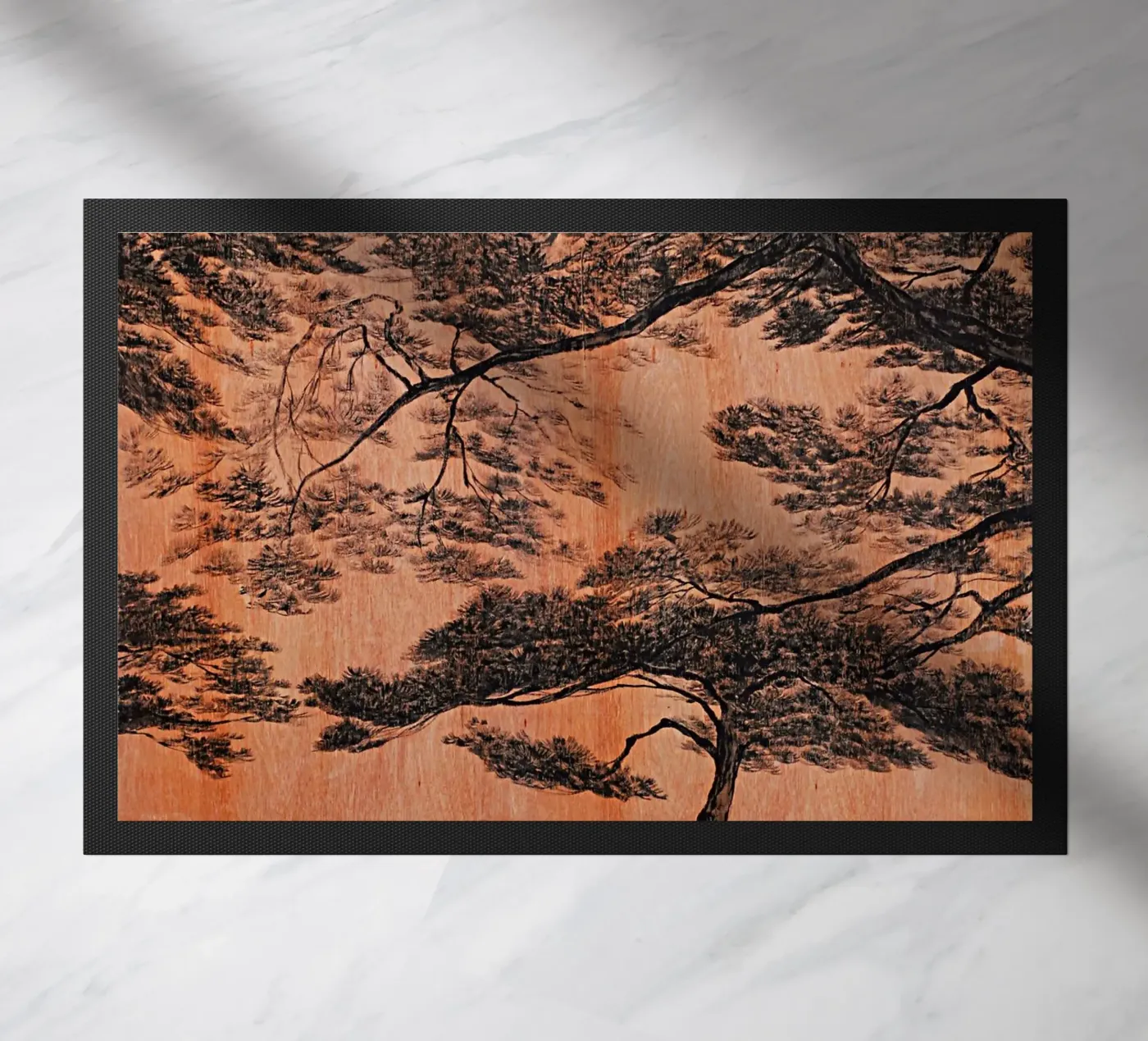 forêt de pins paillasson de Soyoung Kwon