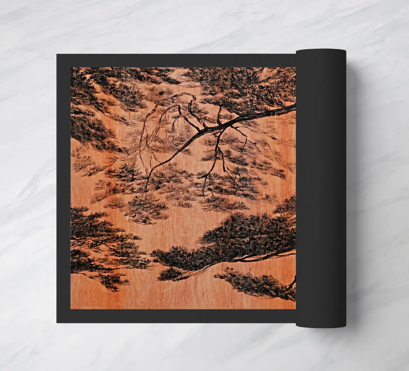 forêt de pins paillasson de Soyoung Kwon