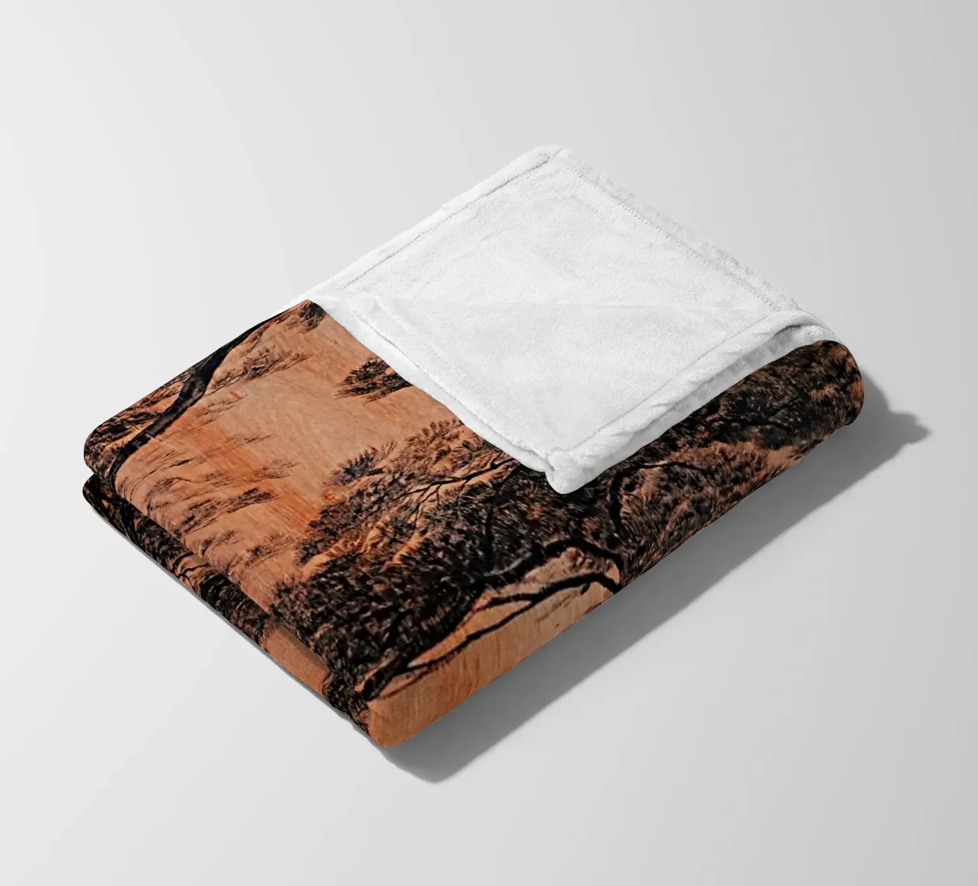 pine forest fleece blanket by Soyoung Kwon