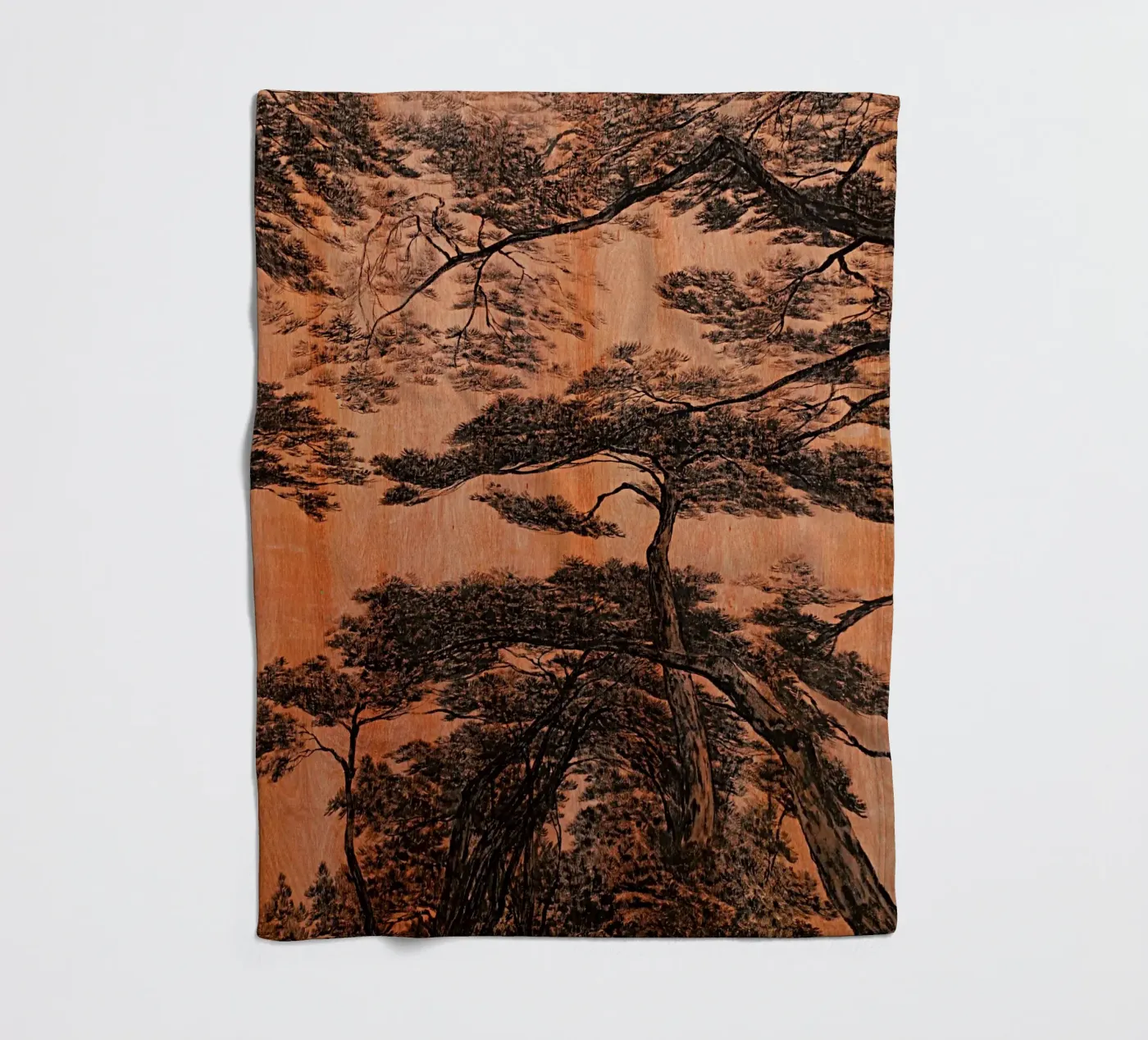 pine forest fleece blanket by Soyoung Kwon