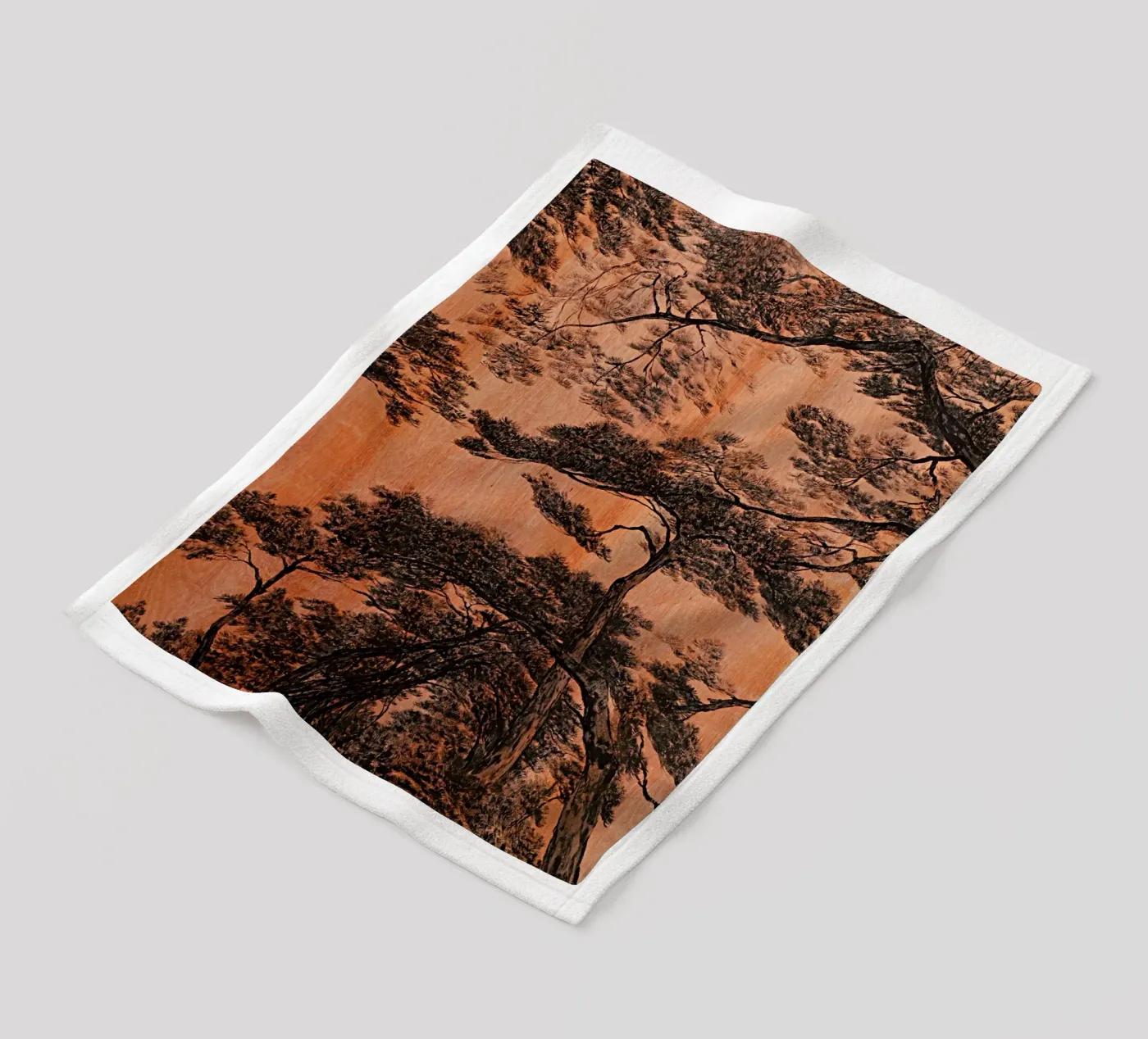 pine forest fleece blanket by Soyoung Kwon