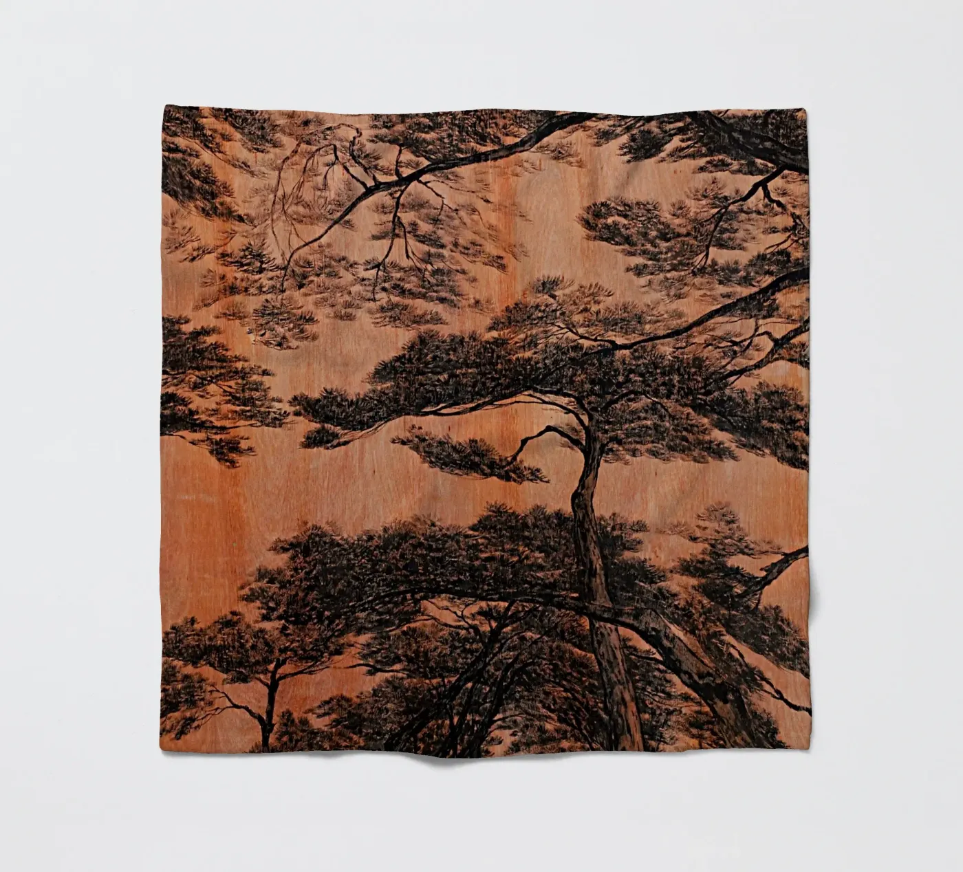pine forest fleece blanket by Soyoung Kwon