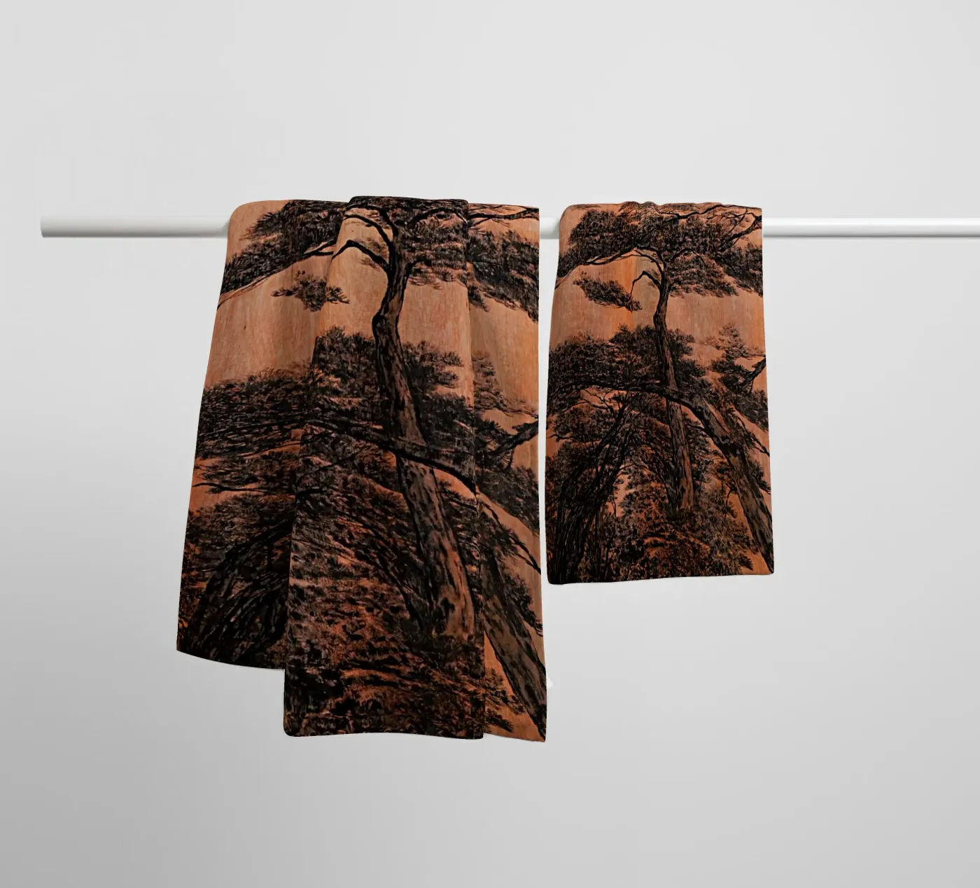 pine forest towel by Soyoung Kwon