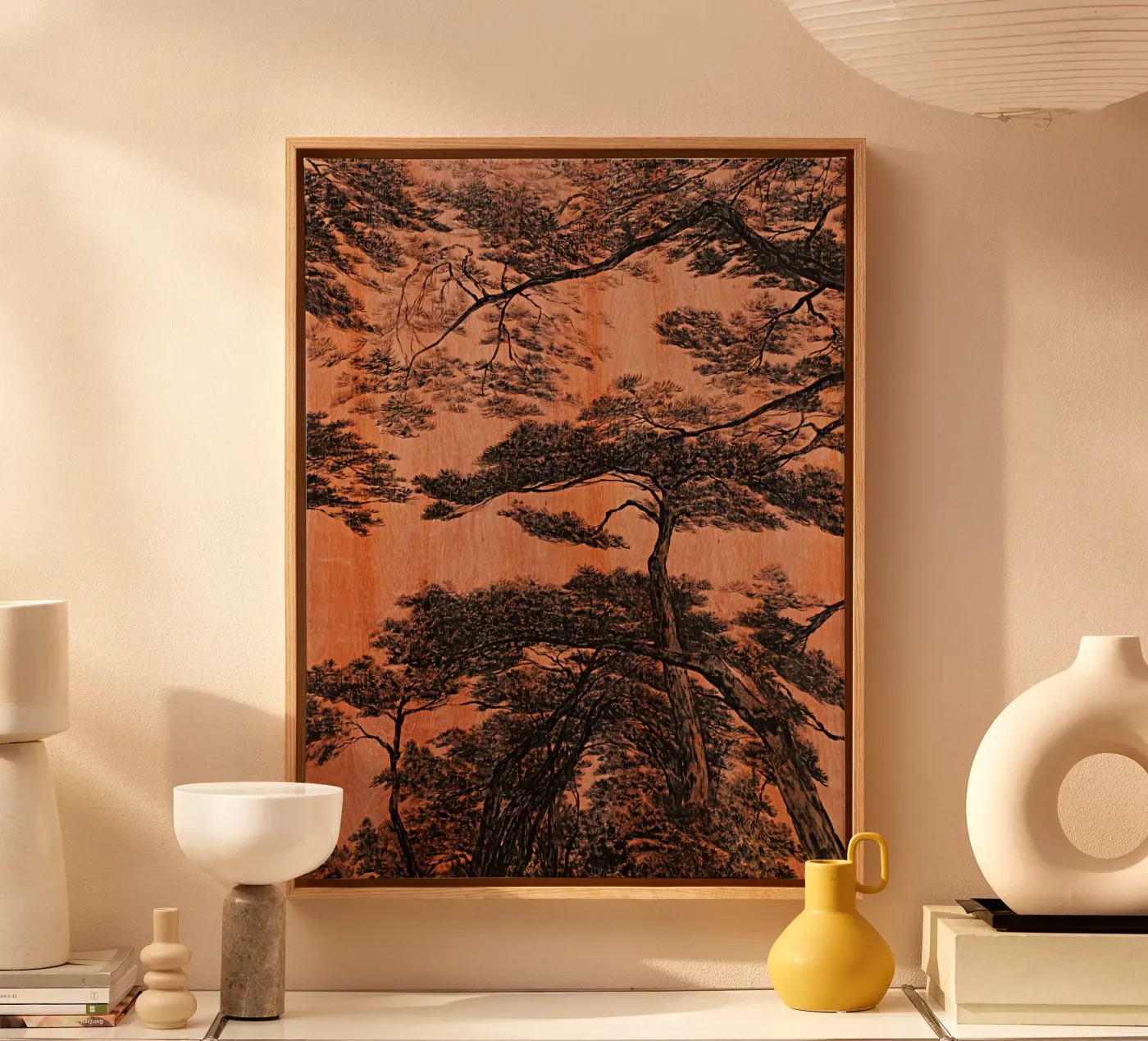 pine forest canvas by Soyoung Kwon