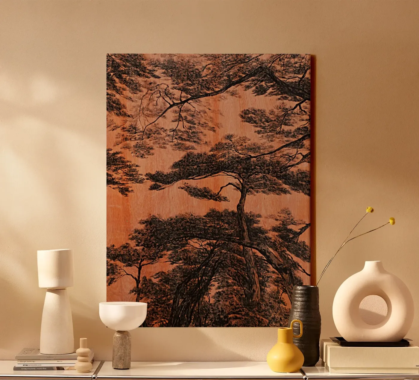 pine forest canvas by Soyoung Kwon
