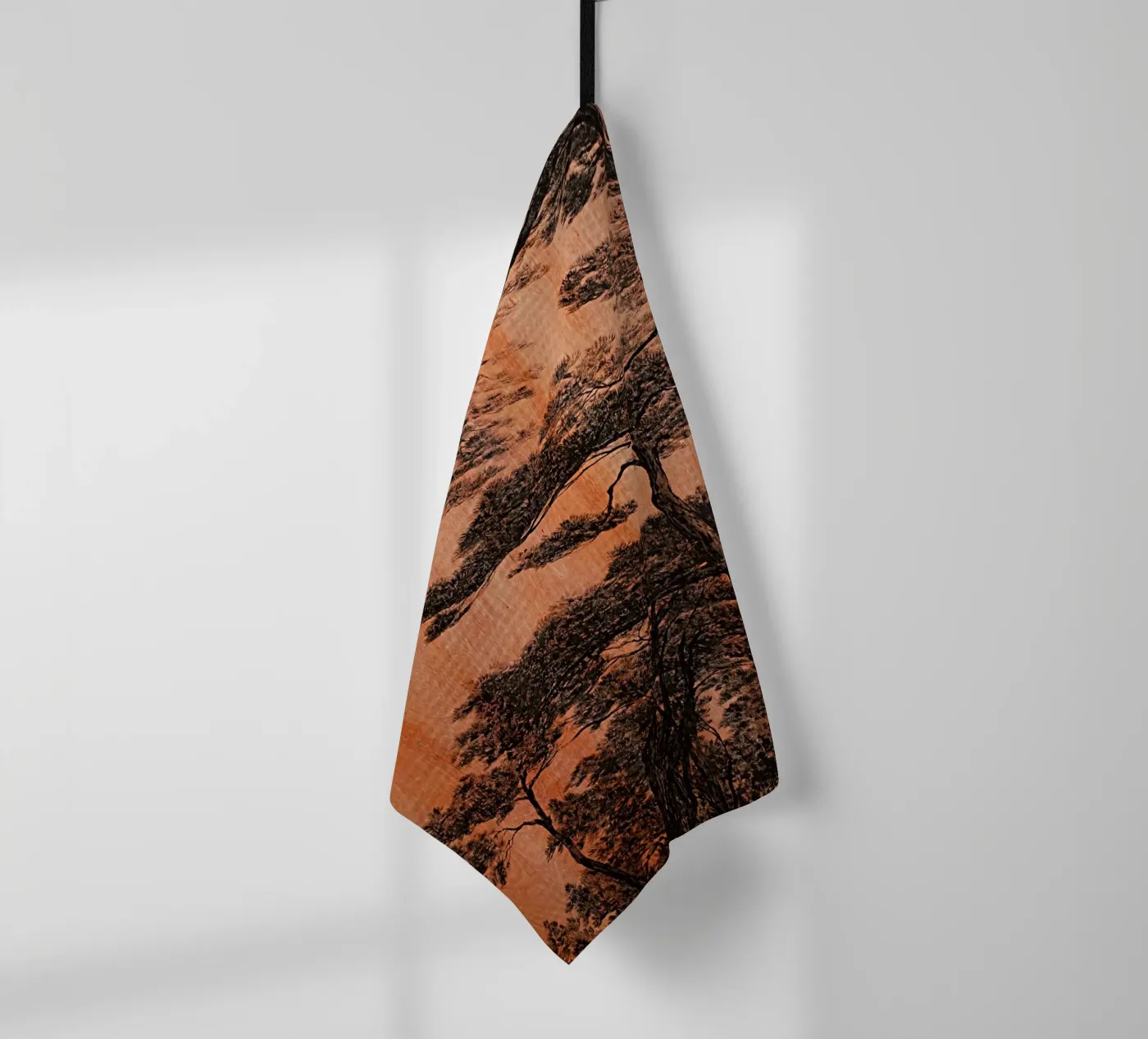 pine forest tea towel by Soyoung Kwon