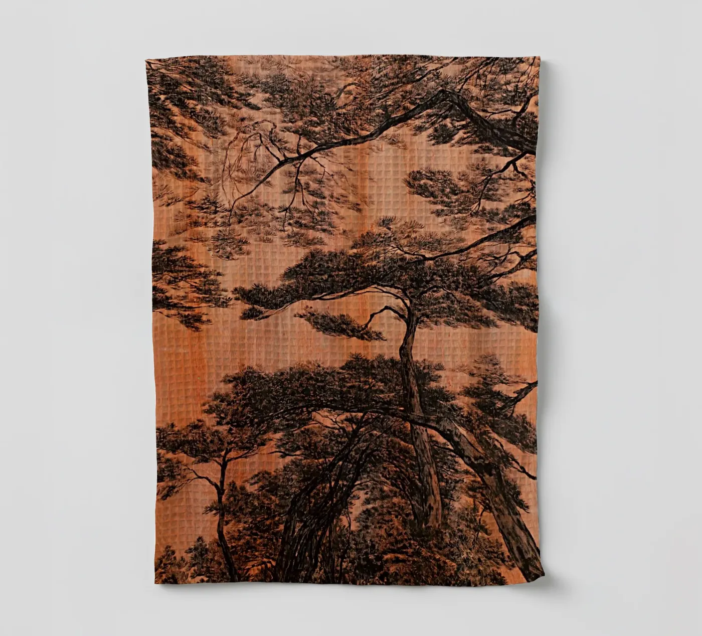 pine forest tea towel by Soyoung Kwon