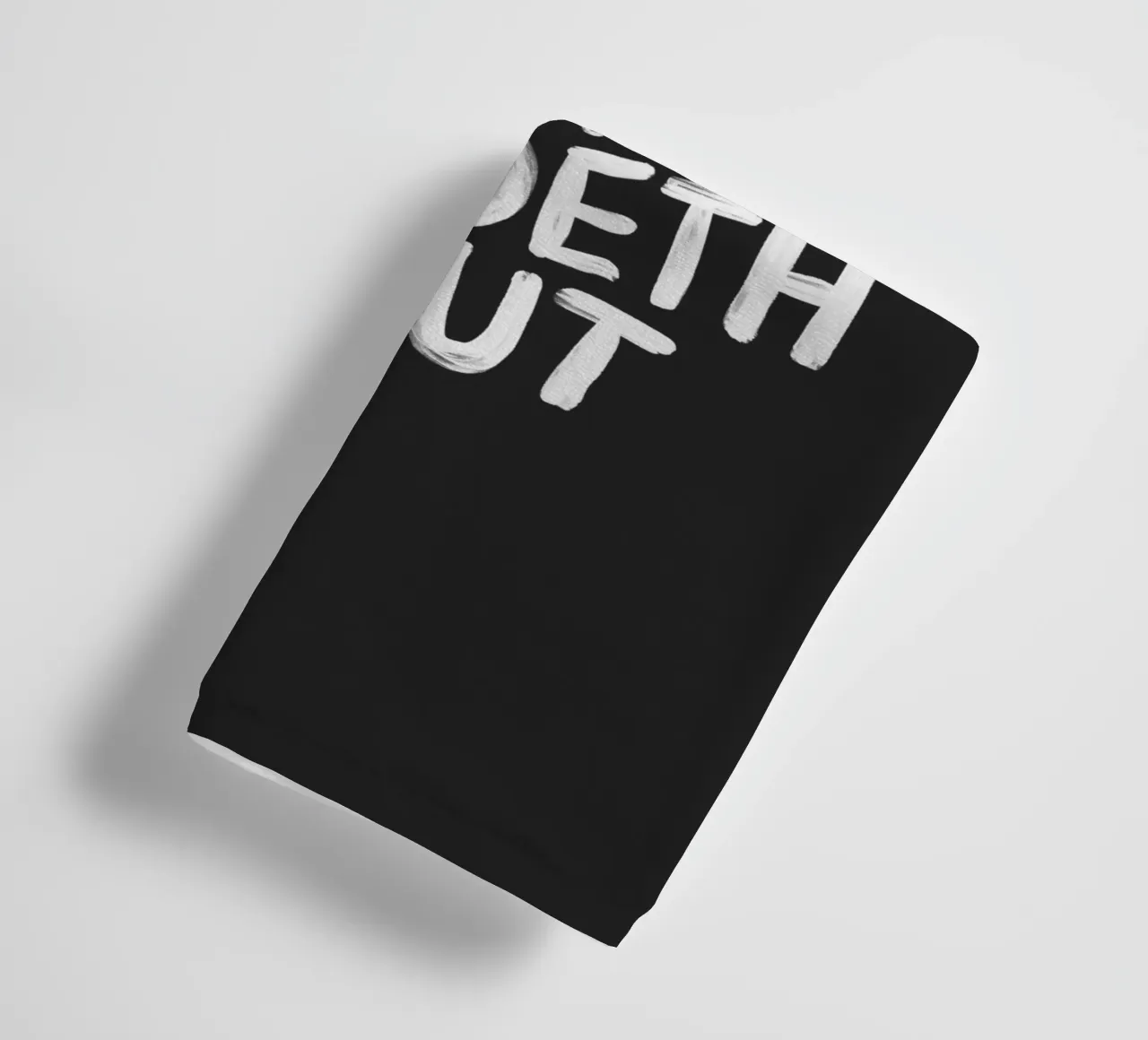 Fucketh Around and Findeth Out Sassy Typography Print Black towel by THE MOTIVATED TYPE