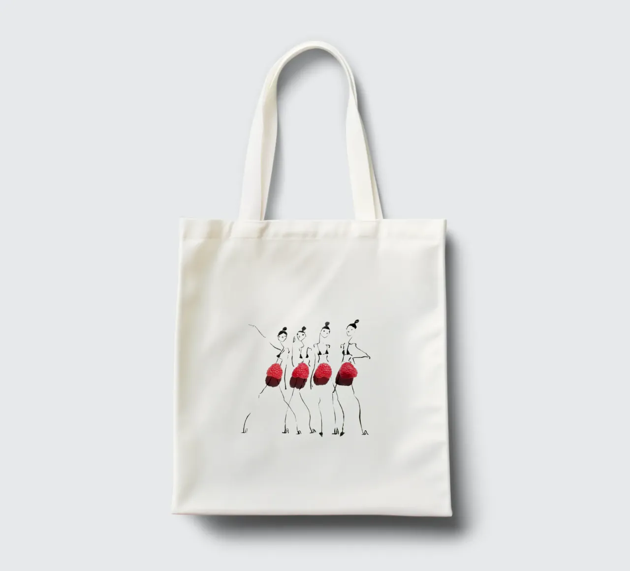 Raspberries on Parade borsa in juta da Gretchen Roehrs