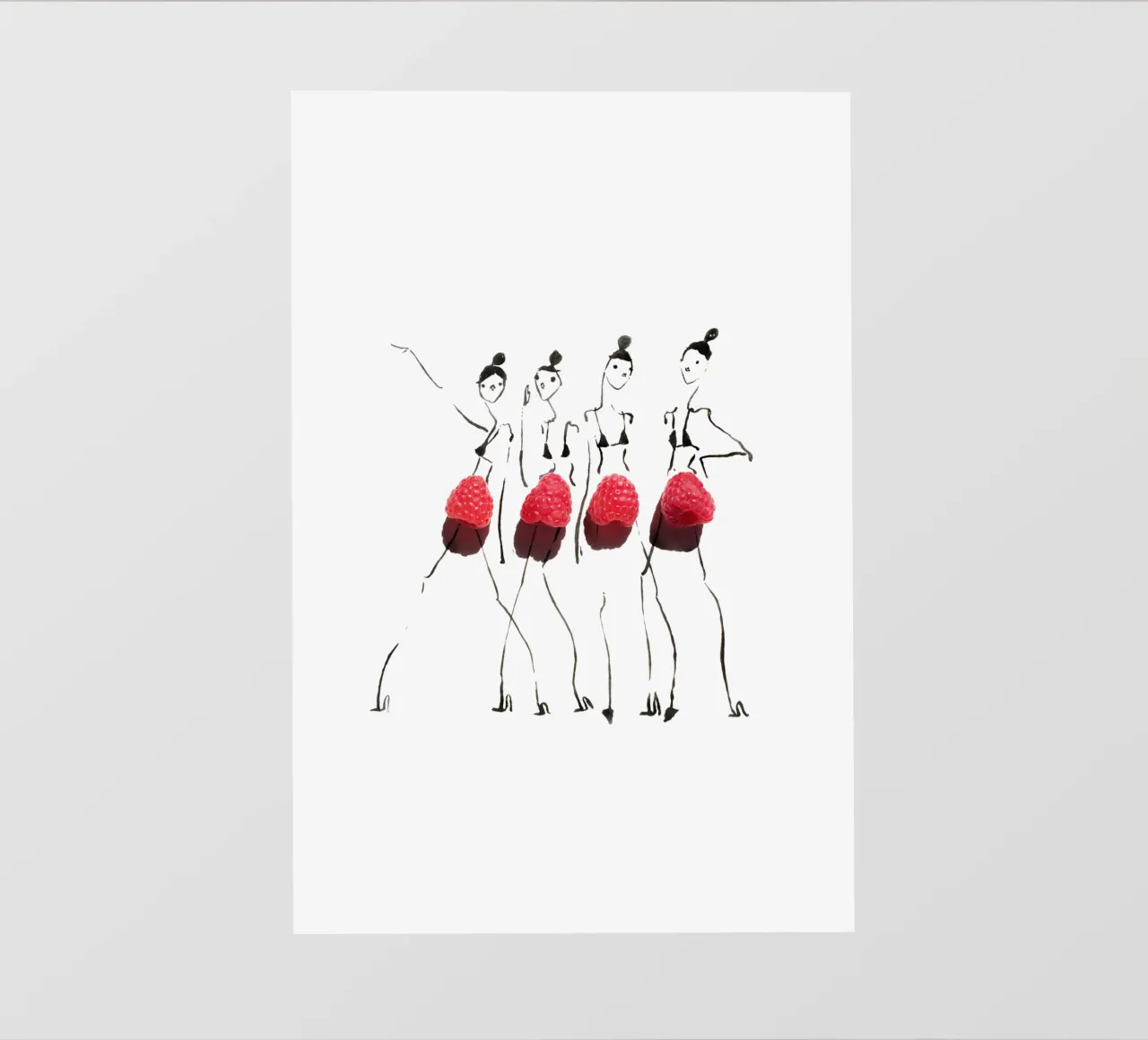 Raspberries on Parade telo in pvc da Gretchen Roehrs