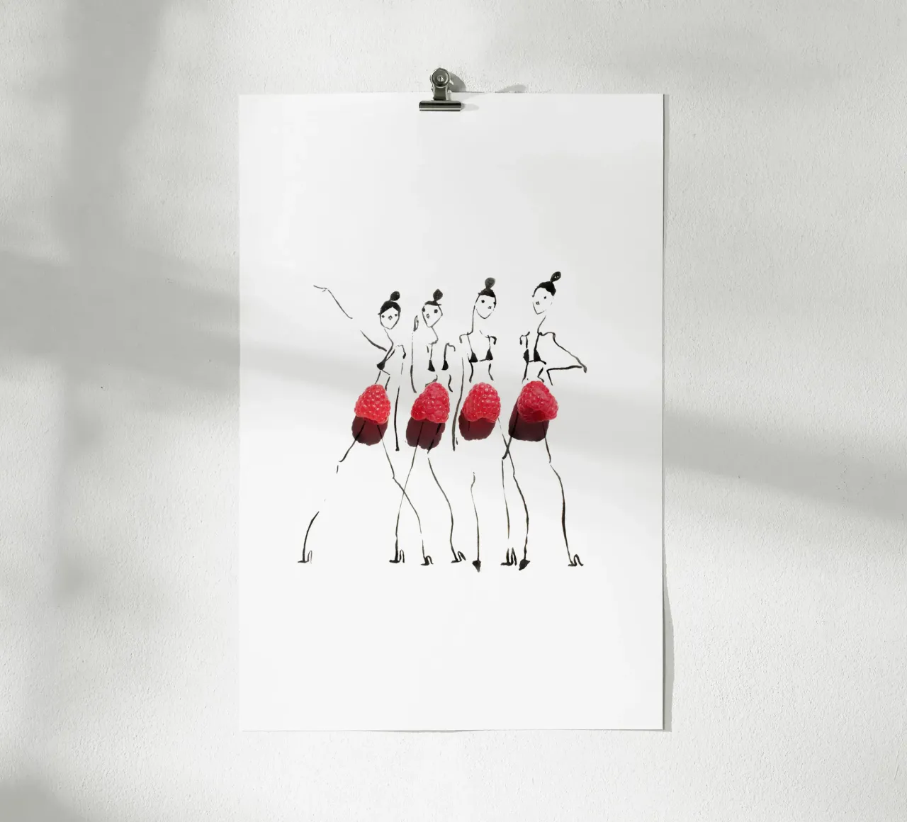 Raspberries on Parade carta hahnemühle da Gretchen Roehrs