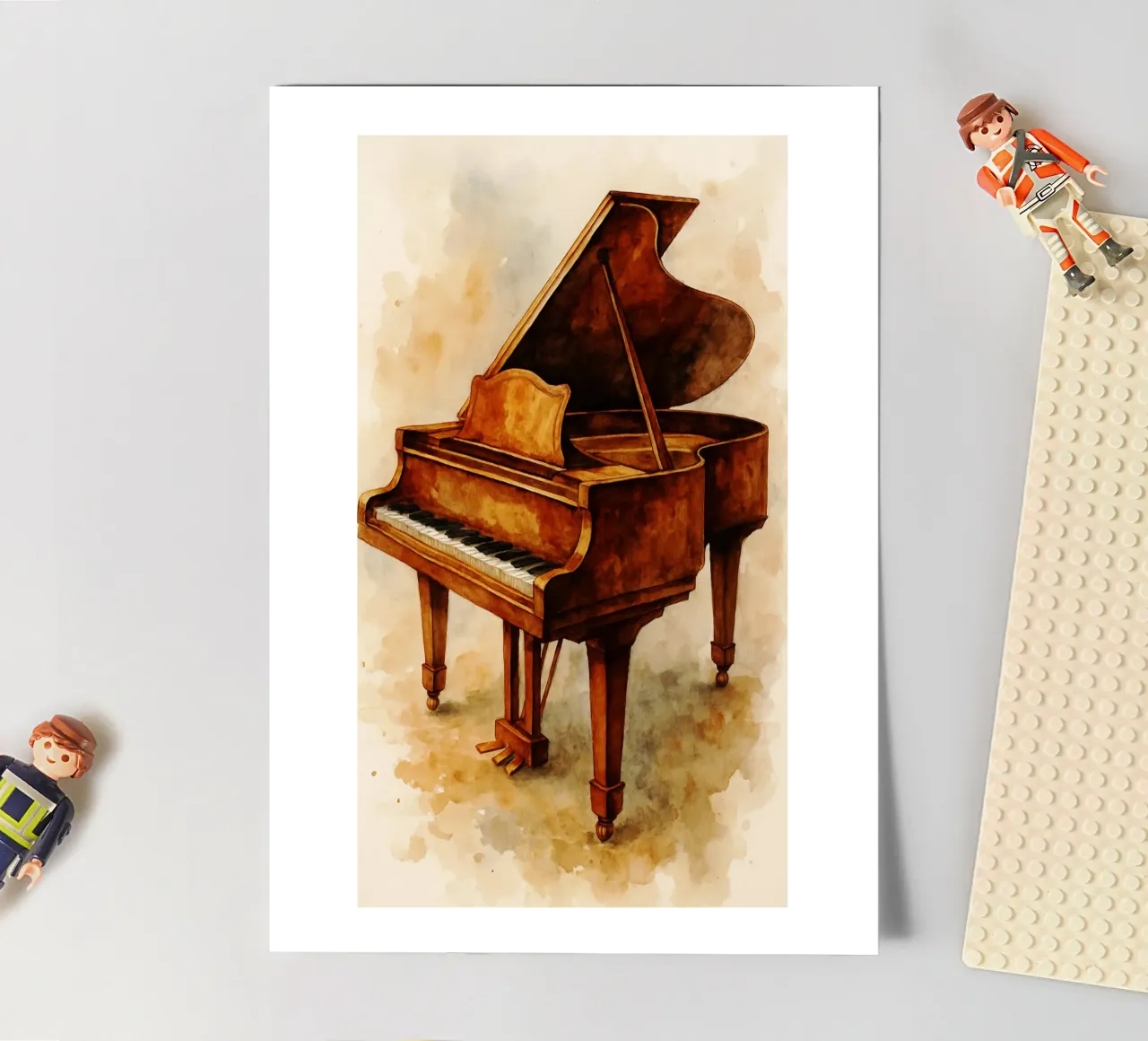 Klavier Phantasie Malerei Zeichnung Kunst Stickerbogen von the gendels