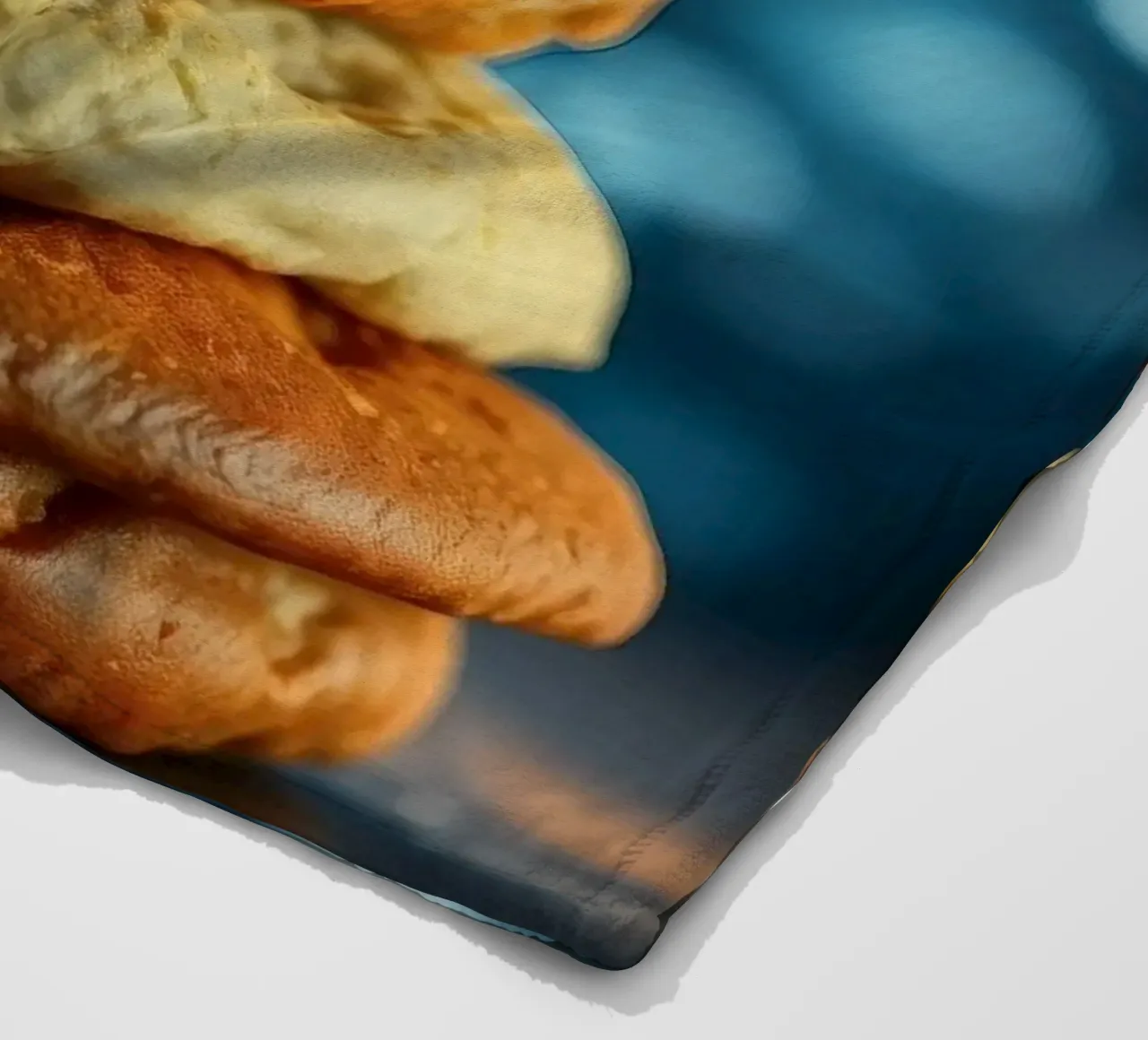 Stack of gourmet cookies against a cosmic background fleece blanket by DesignDoodle