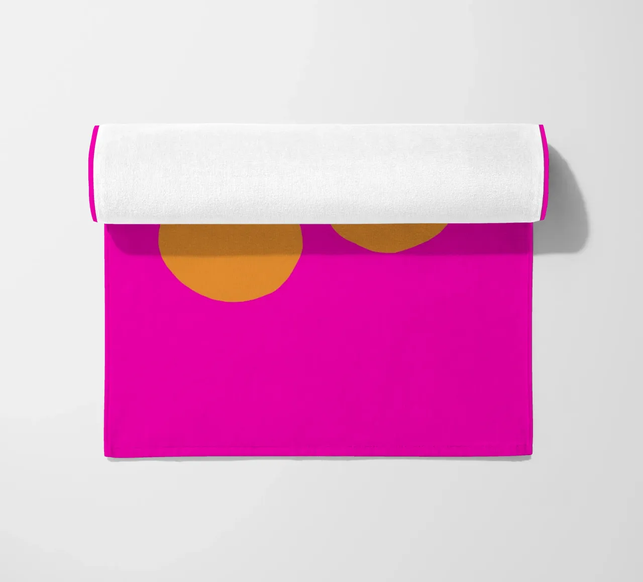 Orangen big beach towel by Iris Knabenschuh Design