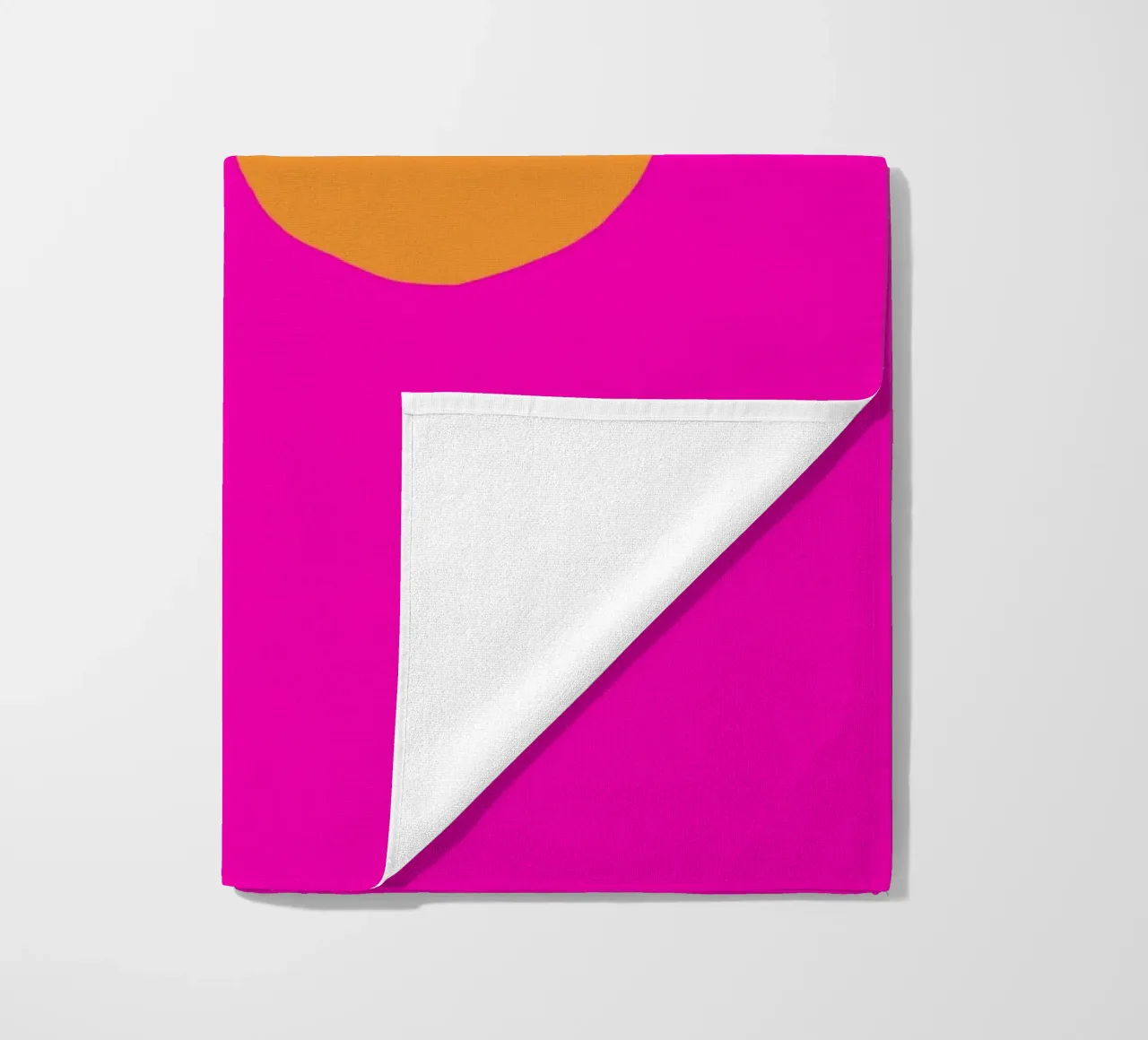 Orangen big beach towel by Iris Knabenschuh Design