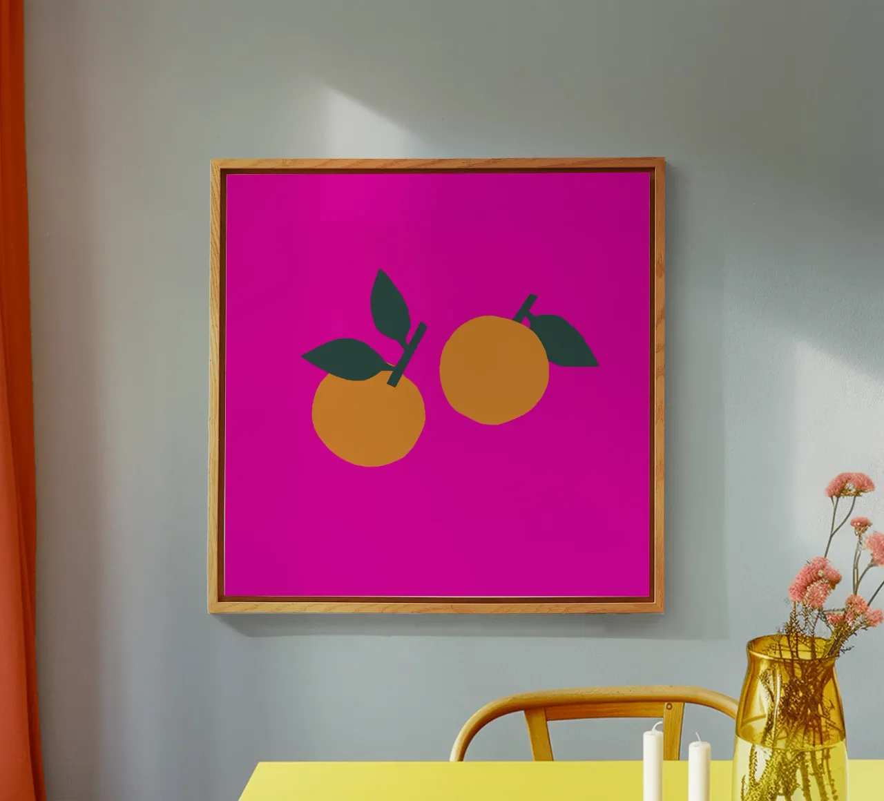 Orangen big plexiglass da Iris Knabenschuh Design