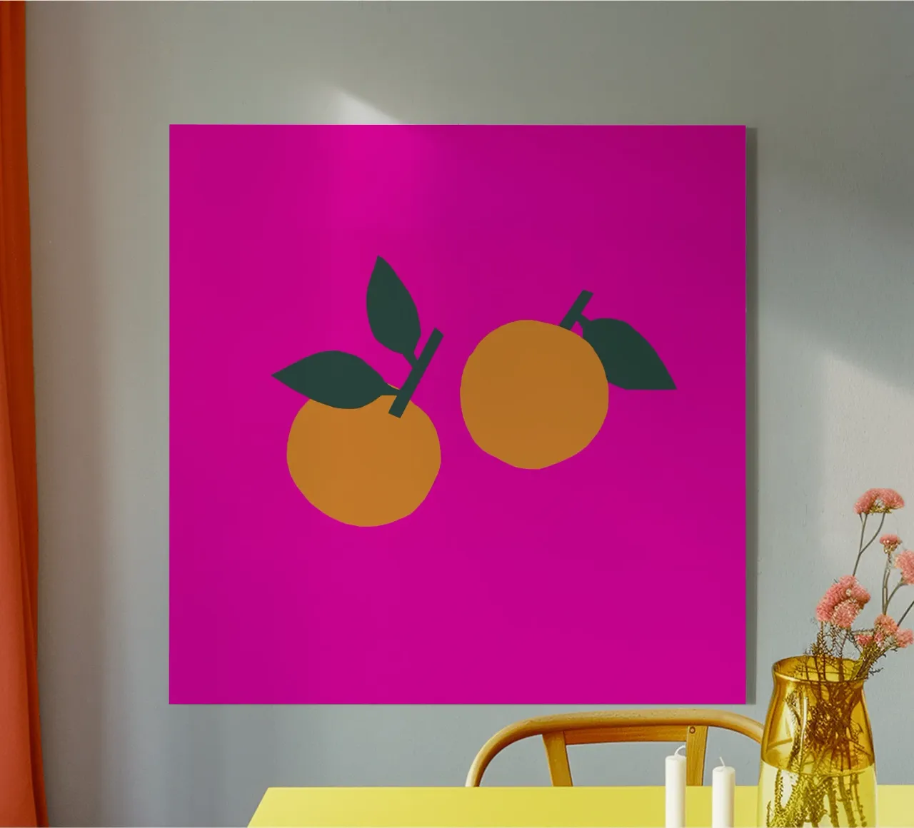 Orangen big plexiglass da Iris Knabenschuh Design