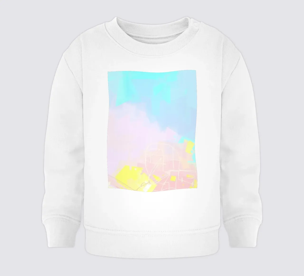 Abstract art piece featuring vibrant colors and shapes baby sweatshirt by DesignDoodle