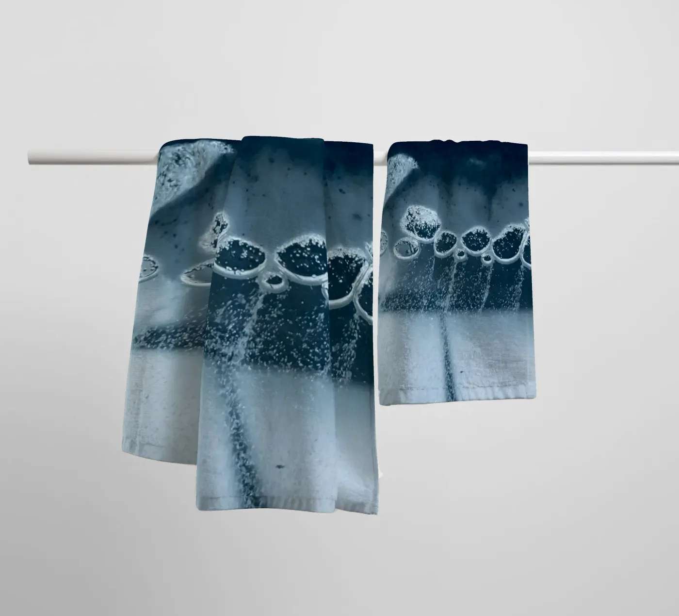 Bubbles towel by Inge Hauser Illustration