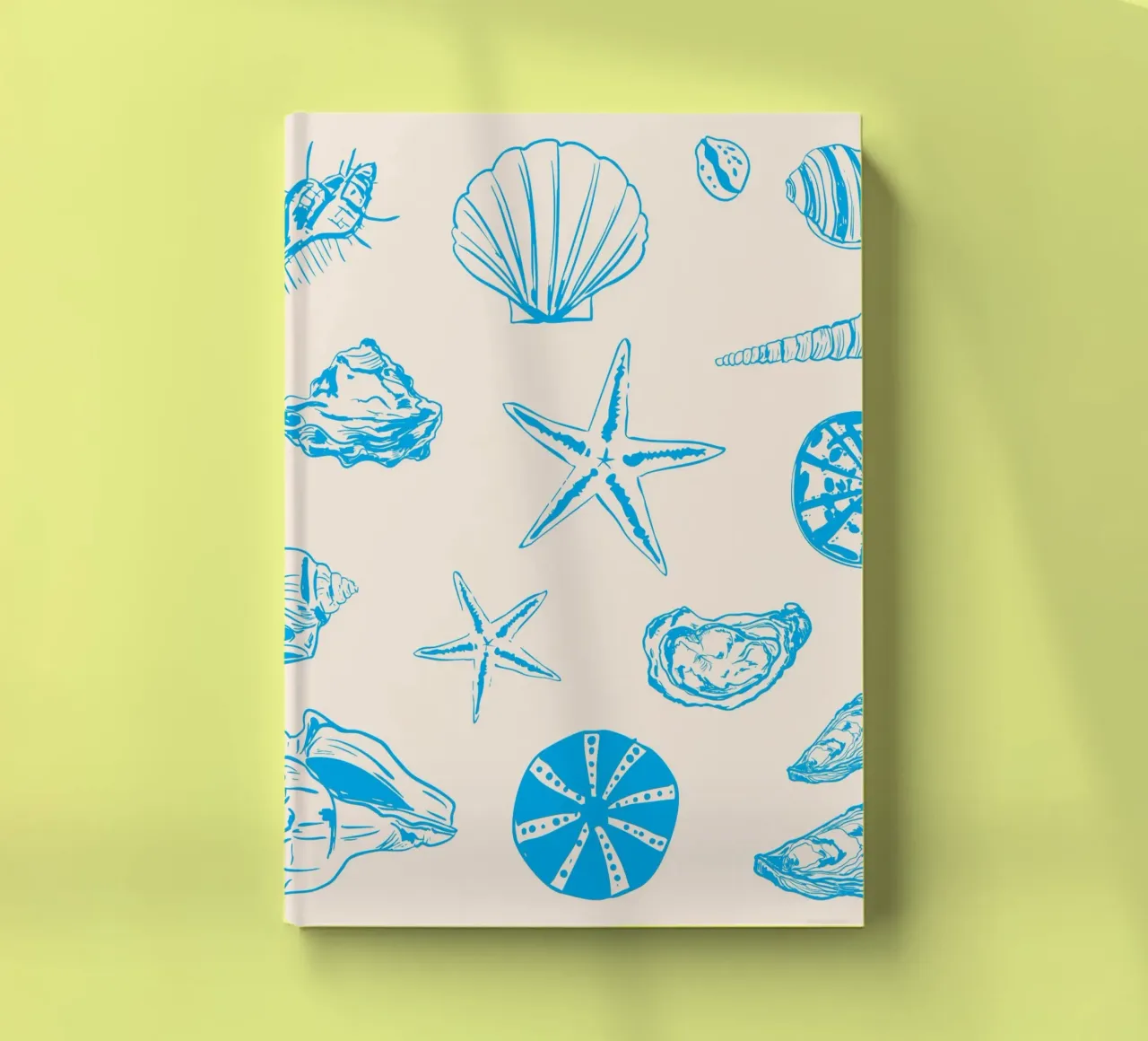Coastal Shells & Starfish Line Art notebook by EDMPROJECT