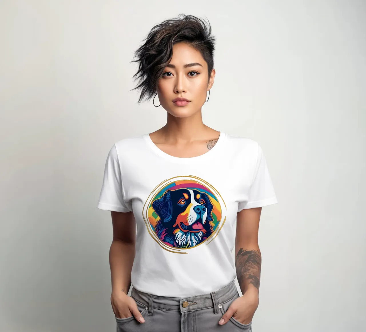Bernersennen in Bunt #42 camiseta de mujer de Yumis.Beargang.and.Me