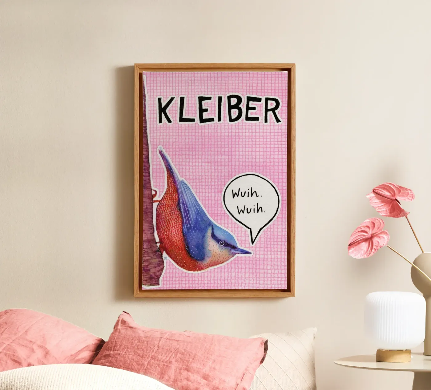 Nuthatch canvas by UN-TYPISCH