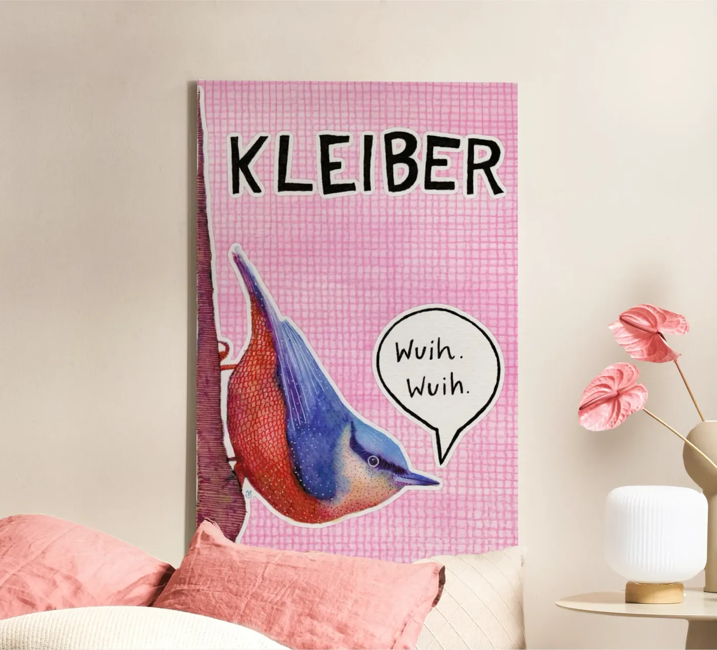 Nuthatch canvas by UN-TYPISCH