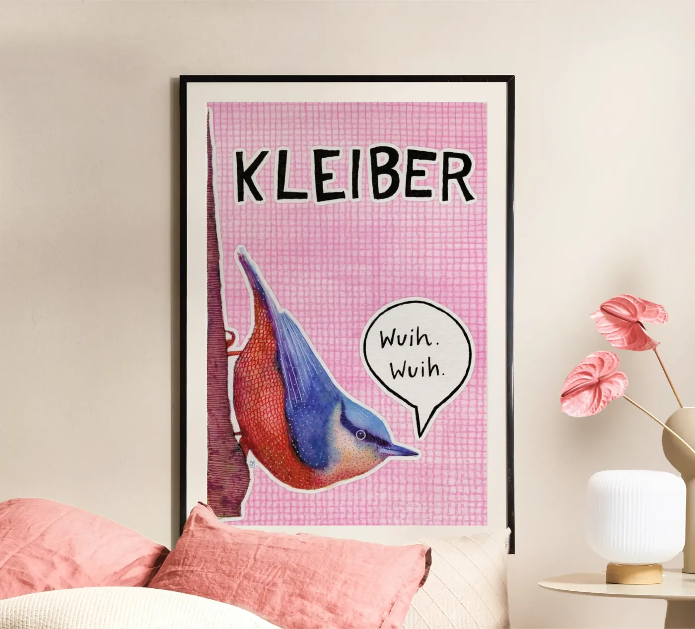 Nuthatch poster van UN-TYPISCH