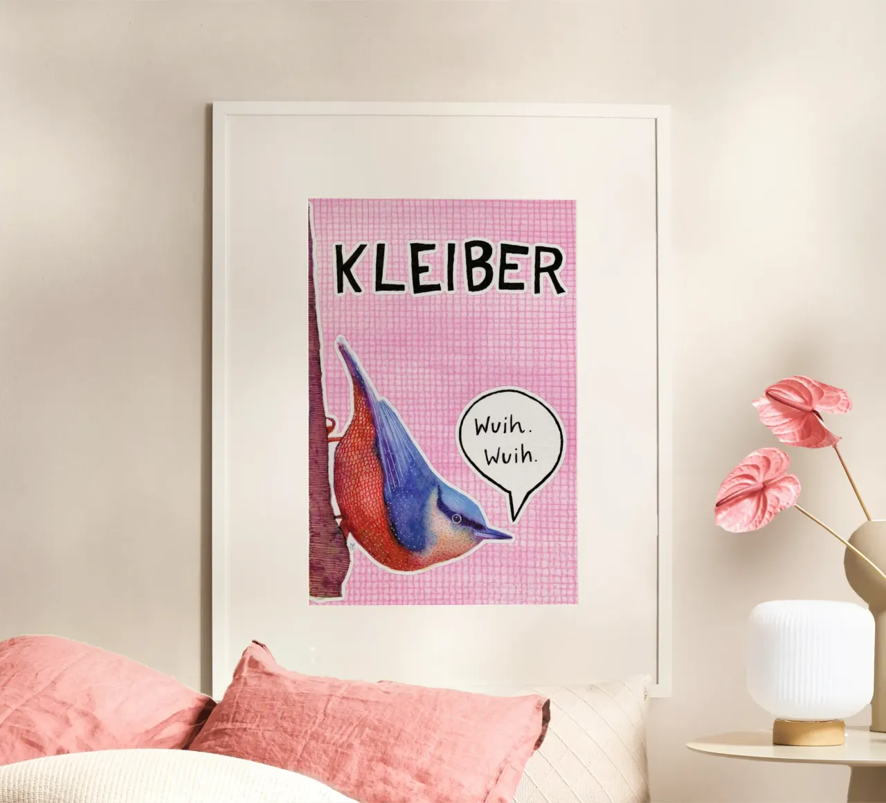 Nuthatch poster van UN-TYPISCH