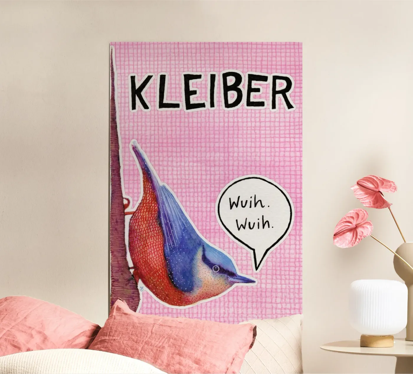 Nuthatch poster van UN-TYPISCH