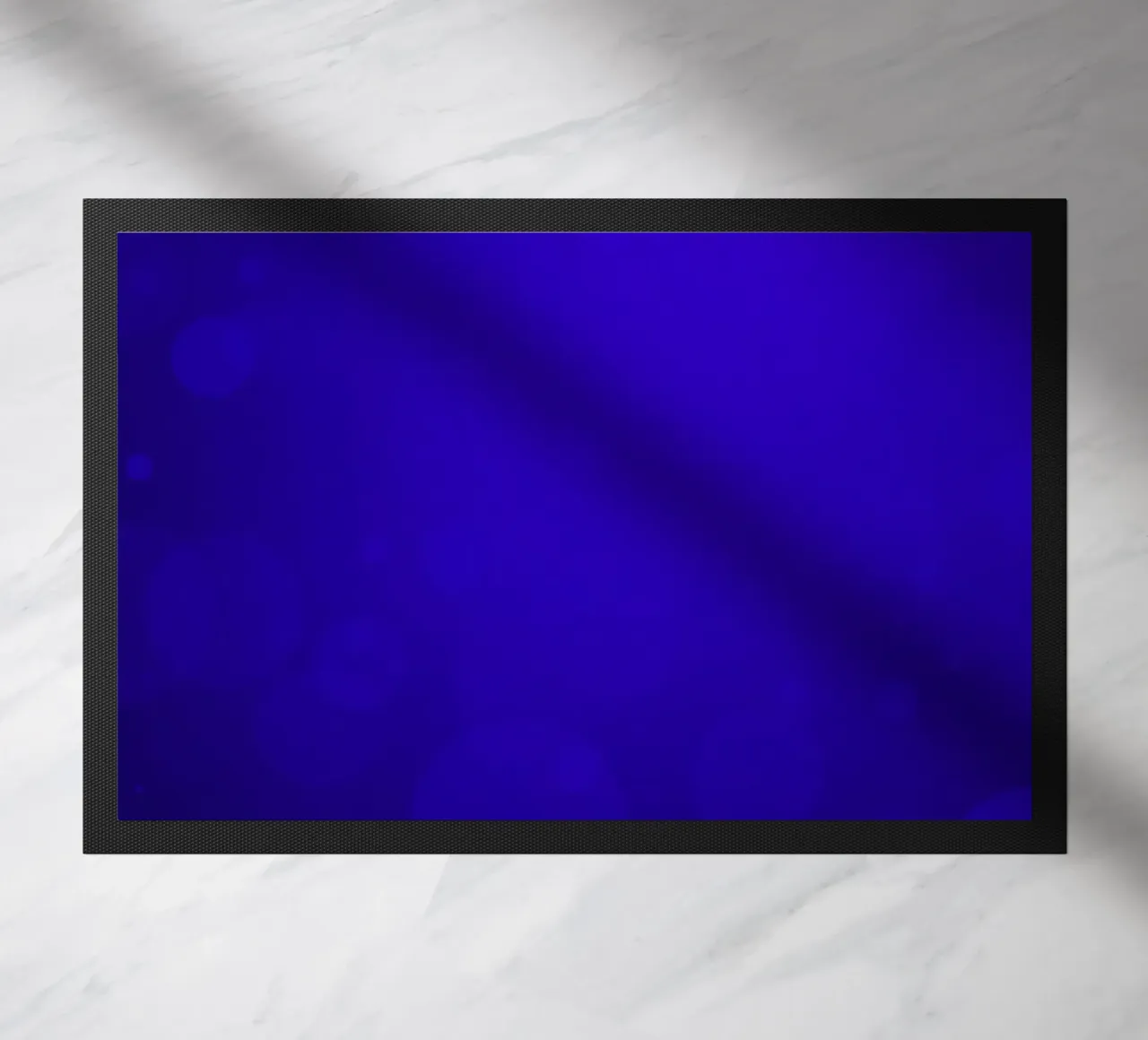 sfondo astratto blu con bolle luminose zerbino da DesignDoodle