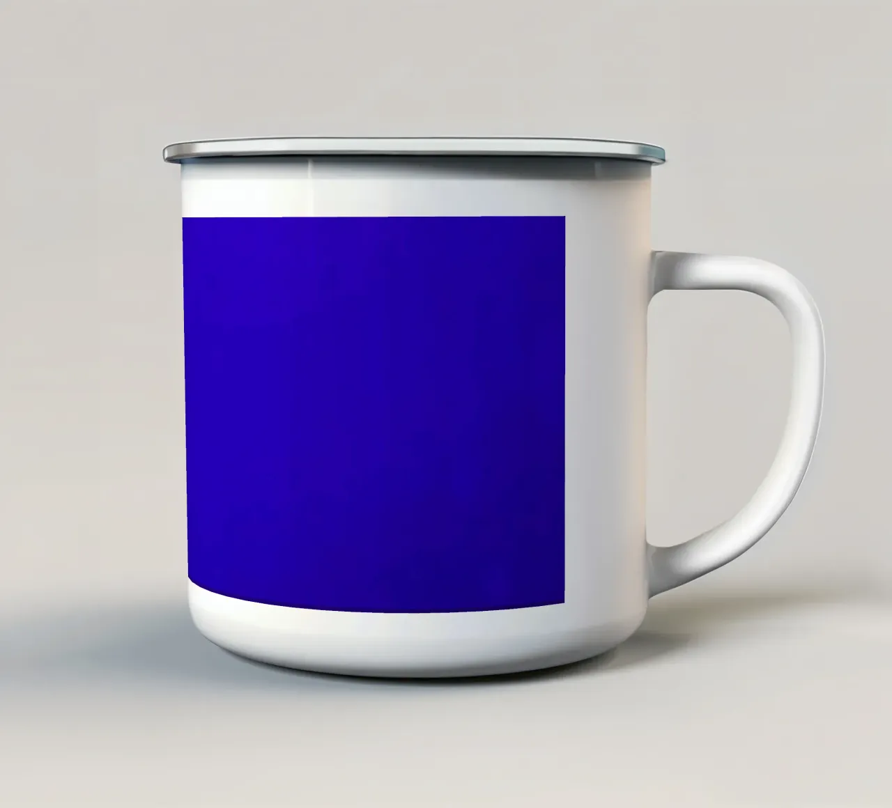 sfondo astratto blu con bolle luminose tazza in smalto da DesignDoodle