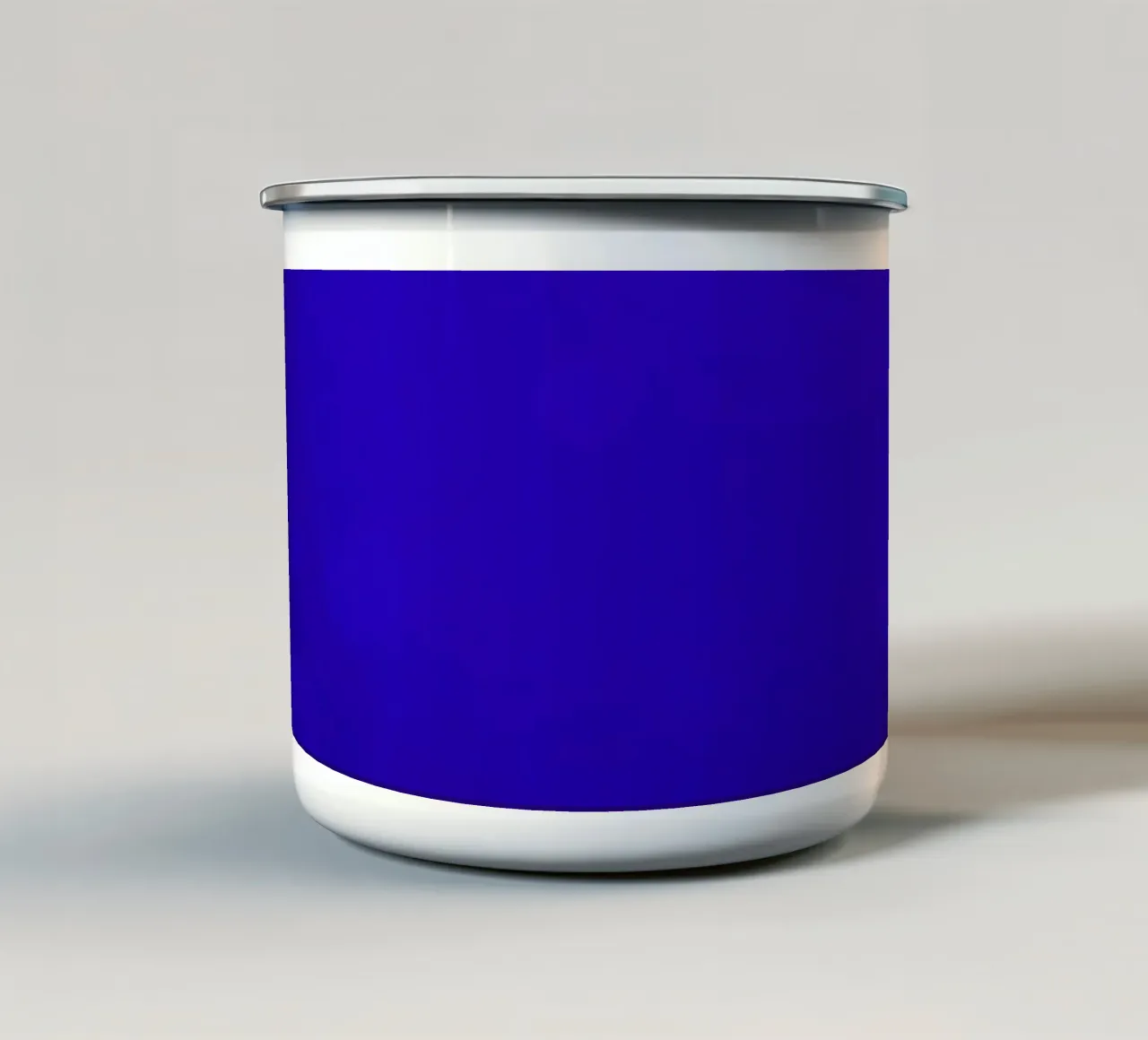 sfondo astratto blu con bolle luminose tazza in smalto da DesignDoodle