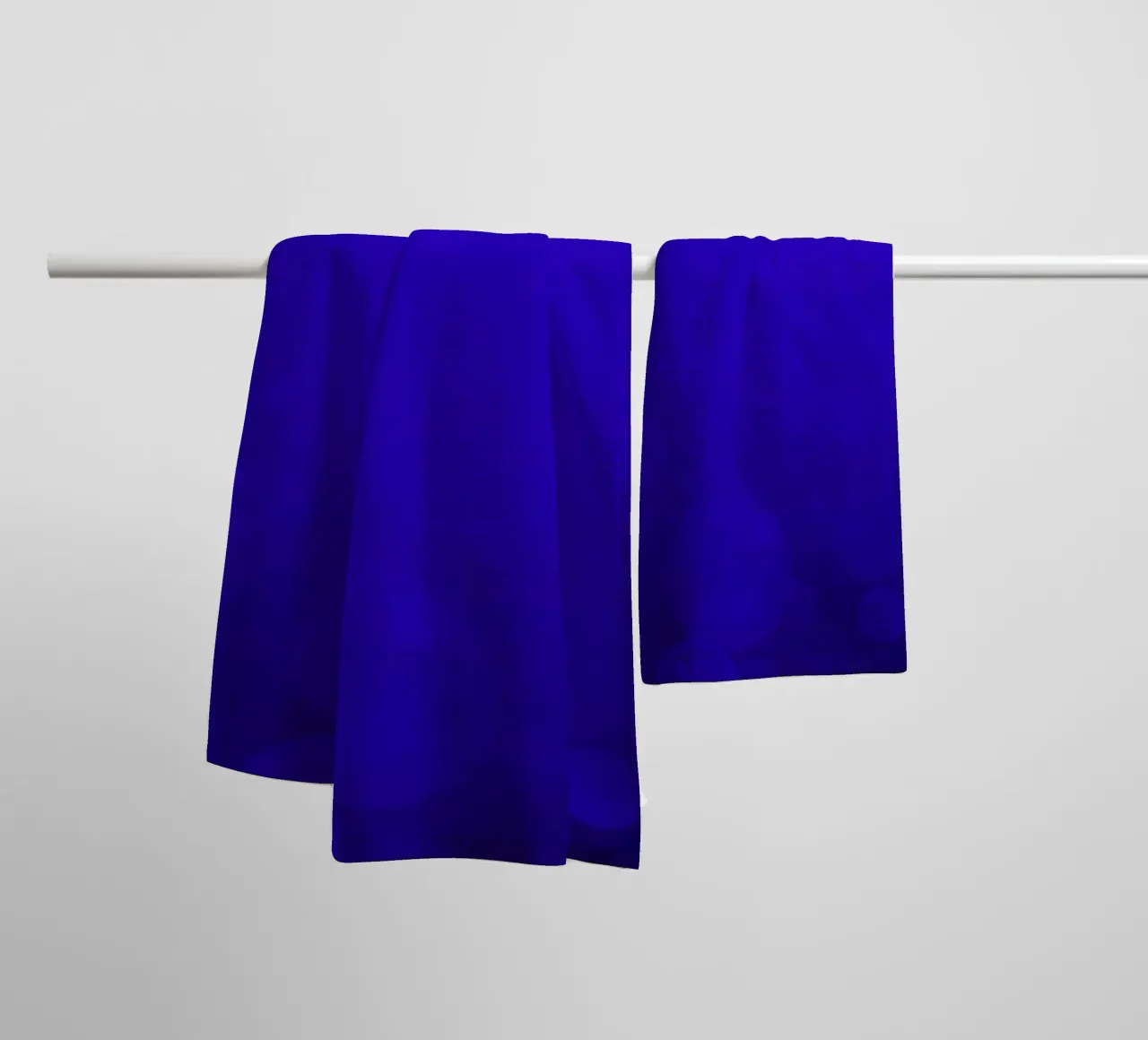 blue abstract background with luminous bubbles towel by DesignDoodle