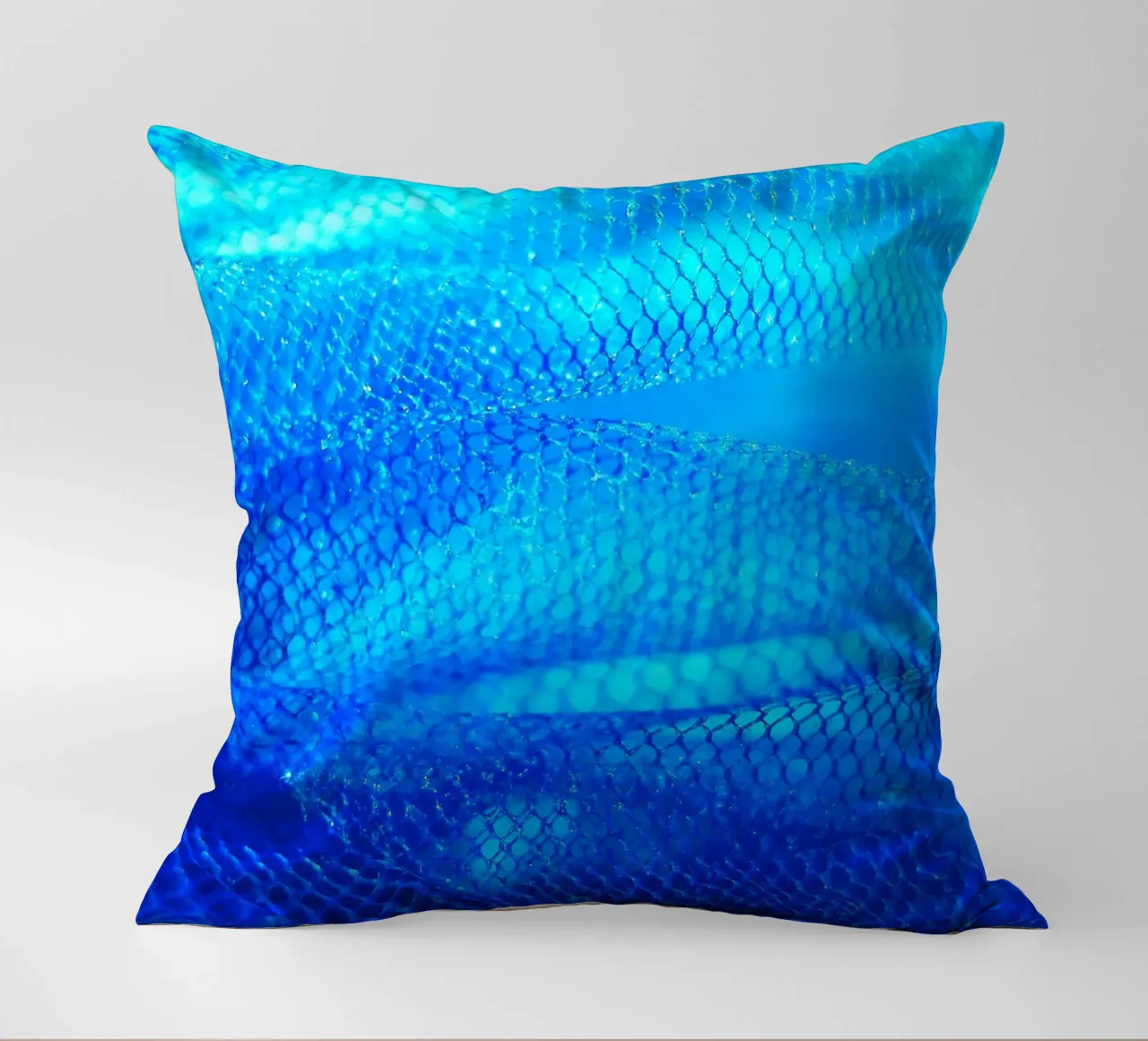 Blue decorative cushion by Inge Hauser Illustration