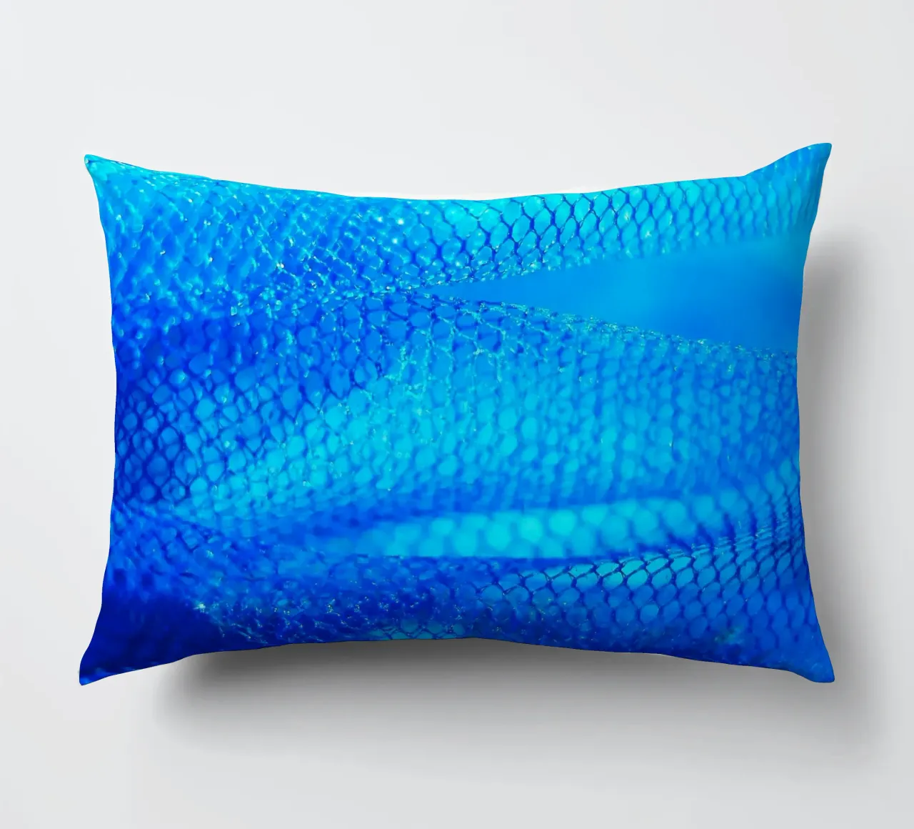 Blue decorative cushion by Inge Hauser Illustration