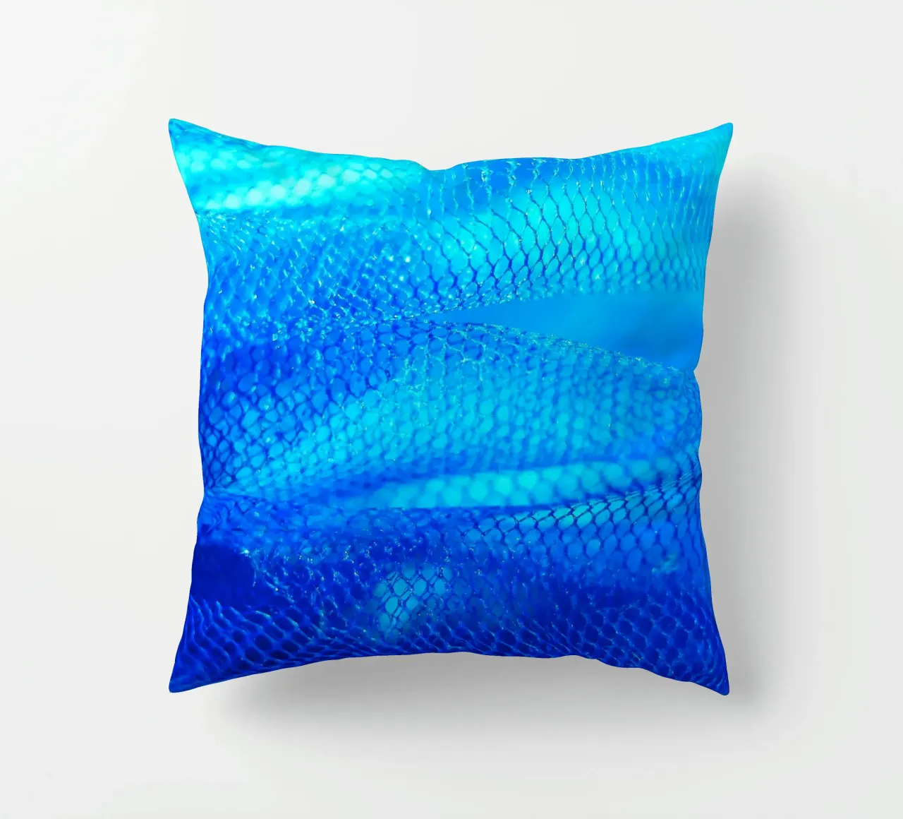 Blue decorative cushion by Inge Hauser Illustration