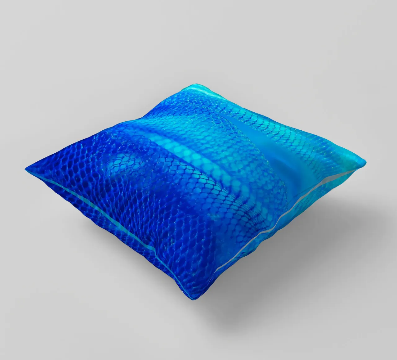 Blue decorative cushion by Inge Hauser Illustration