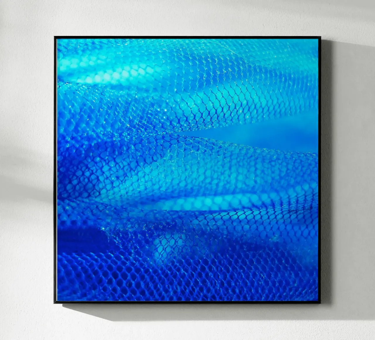 Blauw acryl van Inge Hauser Illustration